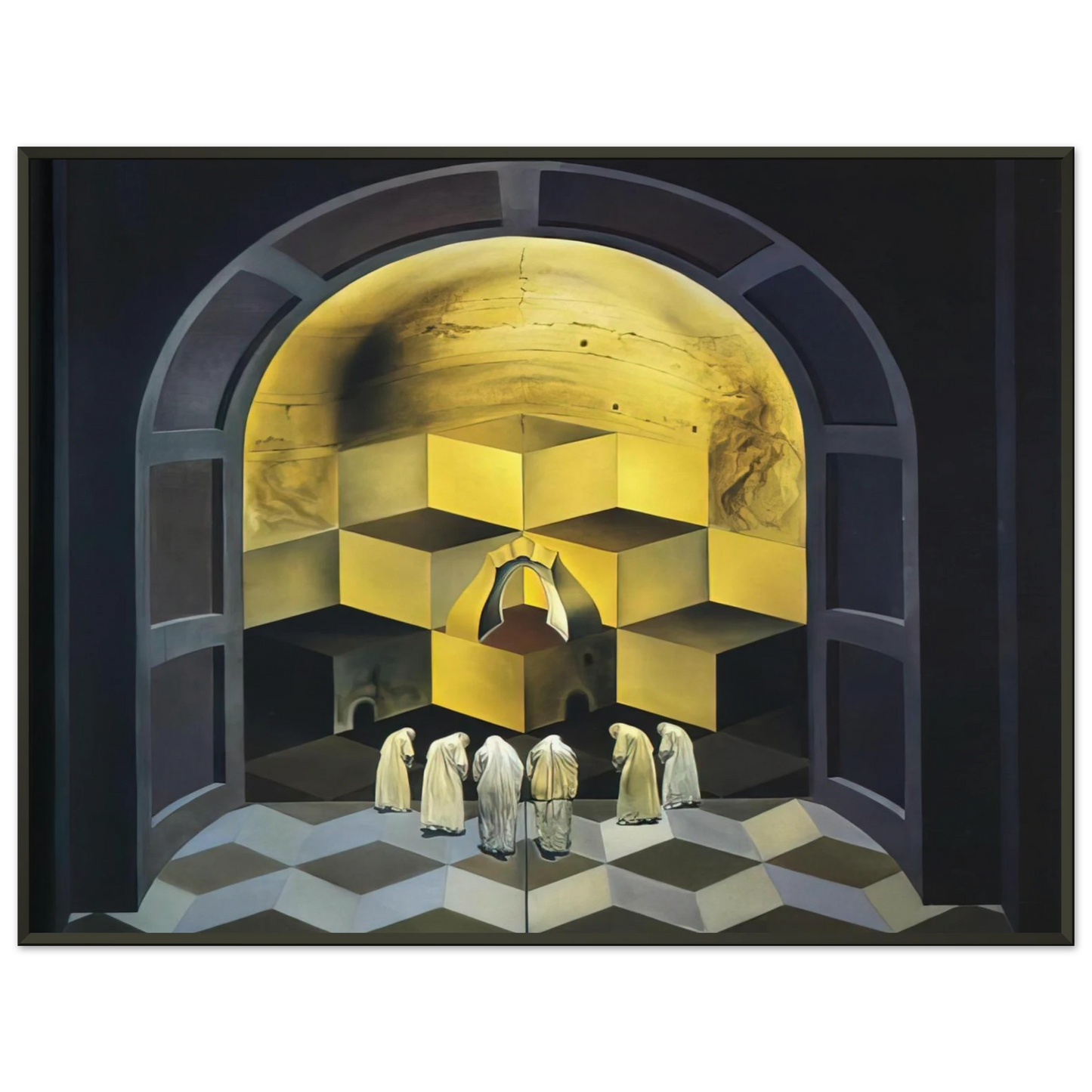 Salvador Dali SKULL OF ZURBARAN Framed Art Print - Aluminum Frame - 60x80 cm / 24x32 inches