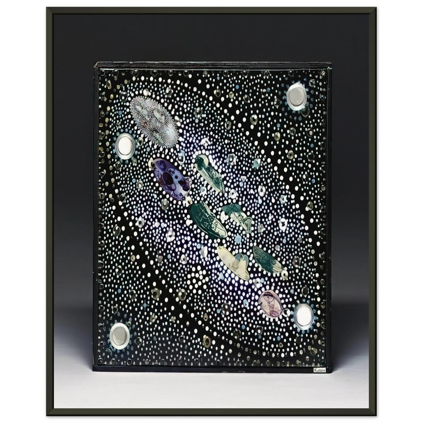 Gyula Kosice Constelacion y Habitat Hidroespacial 1980 Framed Art Print - Aluminum Frame - 60x80 cm / 24x32 inches