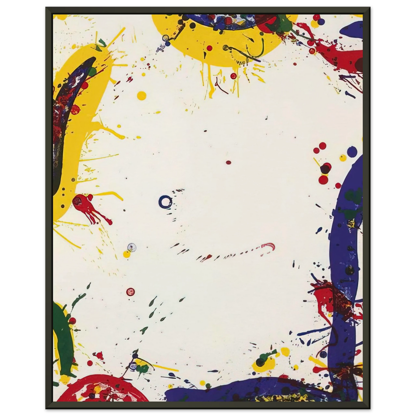 Sam Francis Upper Yellow II Lembark L73 Framed Art Print - Aluminum Frame - 70x100 cm / 28x40 inches