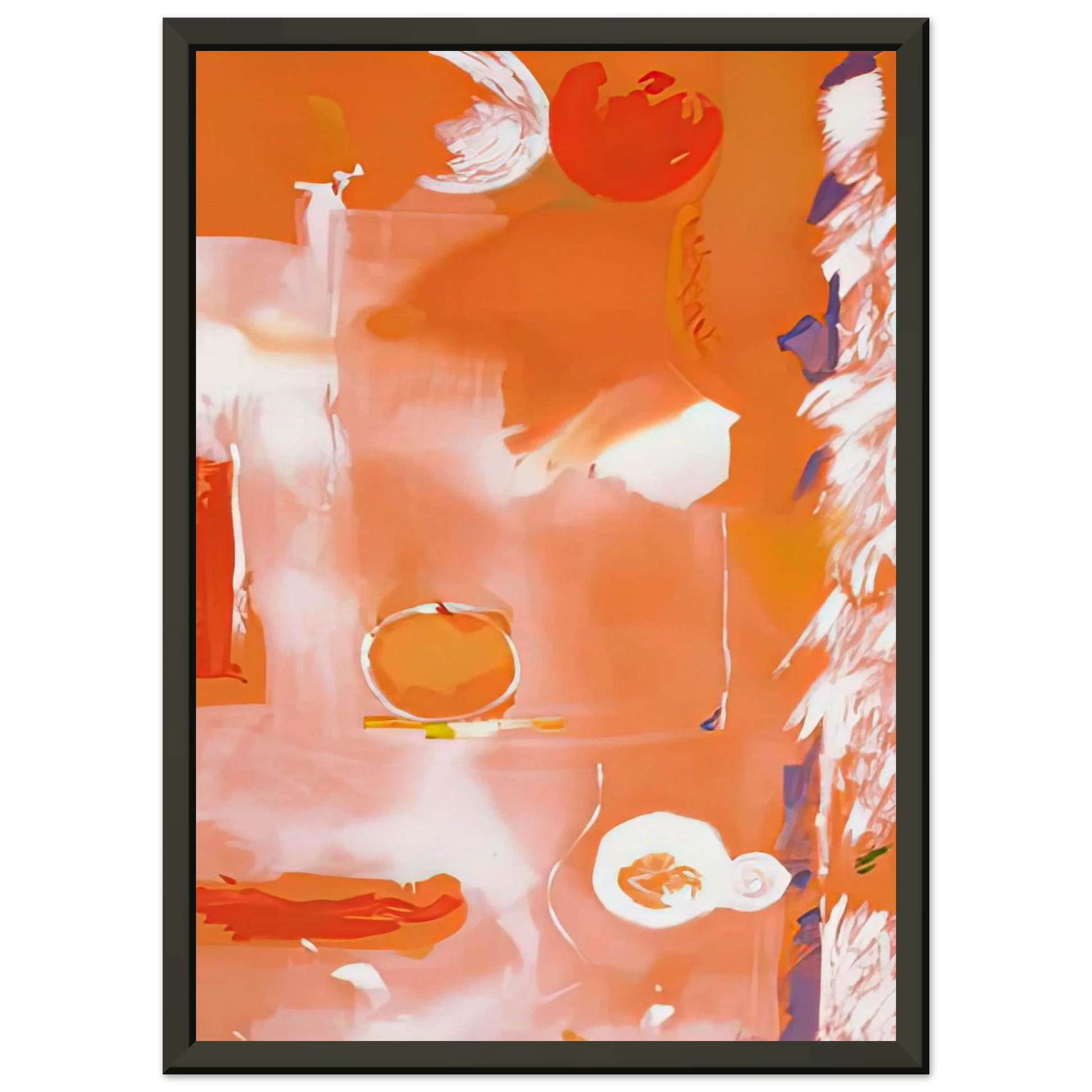 Helen Frankenthaler  Seeing the Moon on a Hot Summer Day 1987 Framed Art Print  - Aluminum Frame - 40x50 cm / 16x20 inches