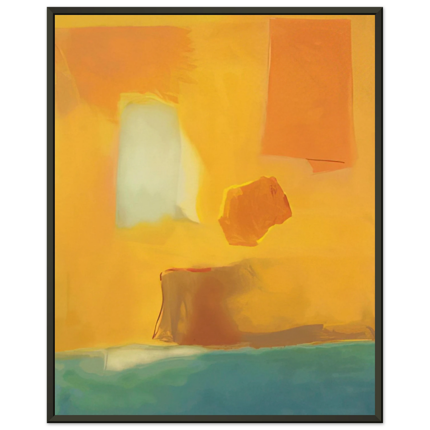 Esteban Vicente UNTITLED 1985 Framed Art Print - Aluminum Frame - 70x100 cm / 28x40 inches
