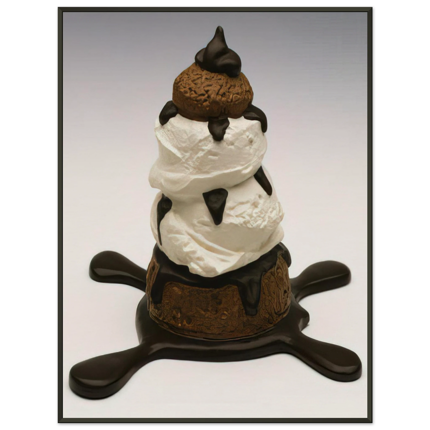 Claes Oldenburg PROFITEROLE 1990 Framed Art Print - Aluminum Frame - 40x50 cm / 16x20 inches