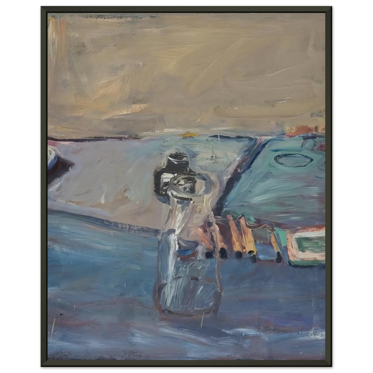 Richard Diebenkorn Bottles Framed Art Print - Aluminum Frame - 70x100 cm / 28x40 inches
