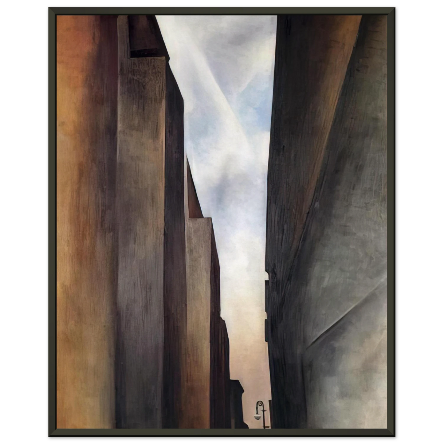 Georgia OKeeffe Street of New York II Framed Art Print - Aluminum Frame - 70x100 cm / 28x40 inches