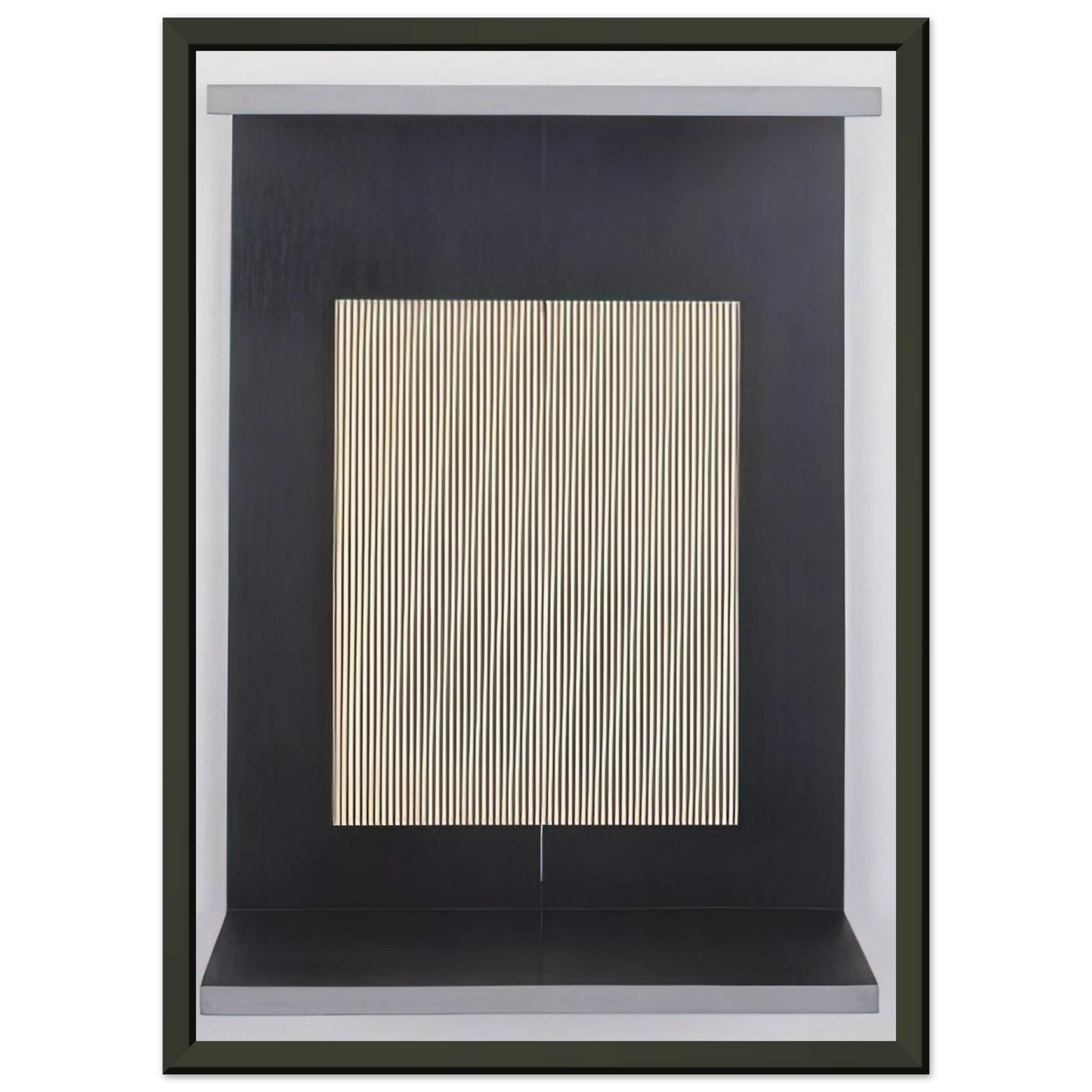 Jesus Rafael Soto LIGHT TRAP 1965 Framed Art Print - Aluminum Frame - 60x80 cm / 24x32 inches