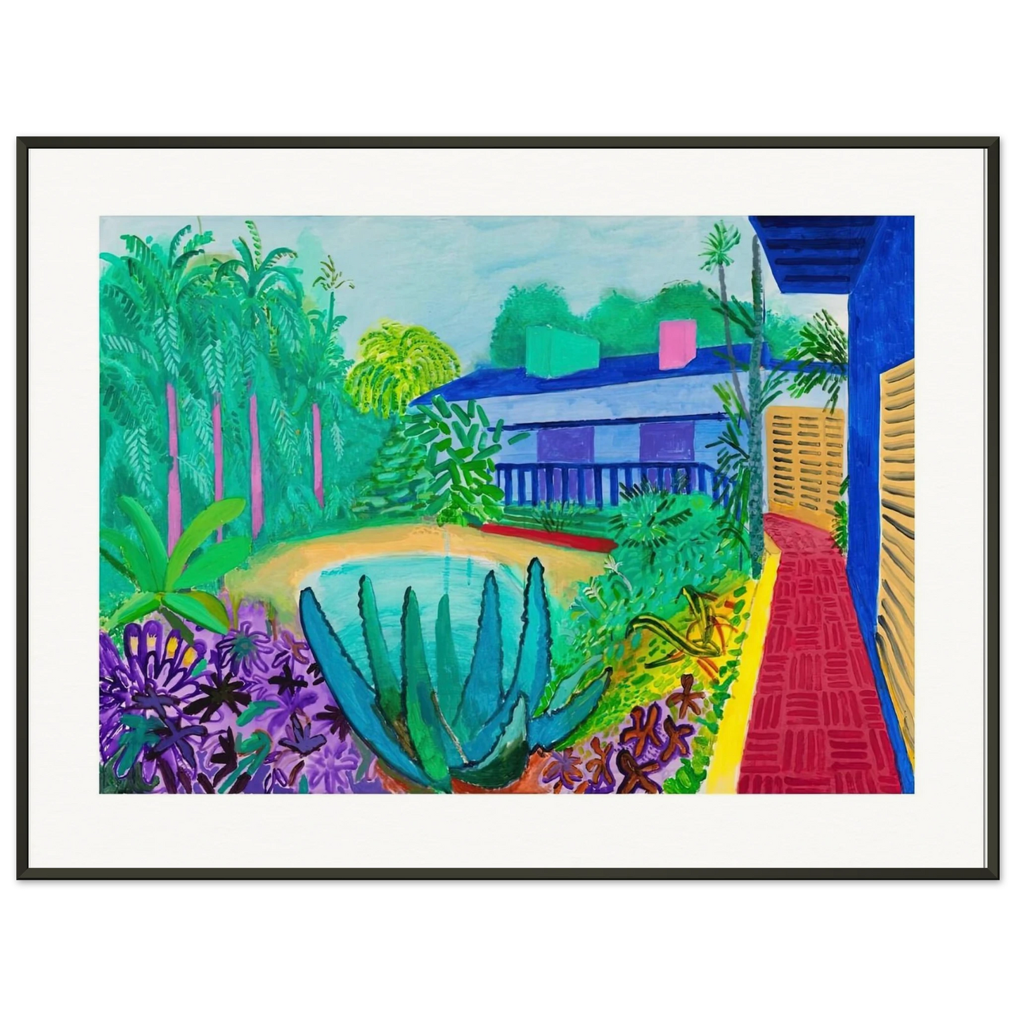 David Hockney David Hockney Framed Art Print - Aluminum Frame - 70x100 cm / 28x40 inches