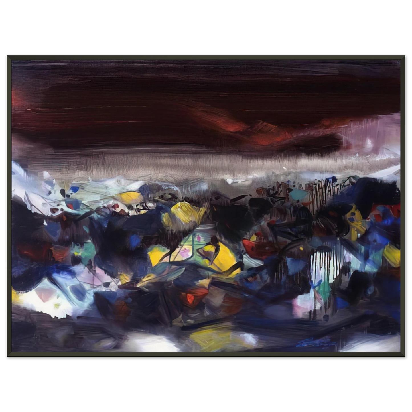 Chu teh Chun PUISSANCE OC ANIQUE 2004 Framed Art Print - Aluminum Frame - 70x100 cm / 28x40 inches