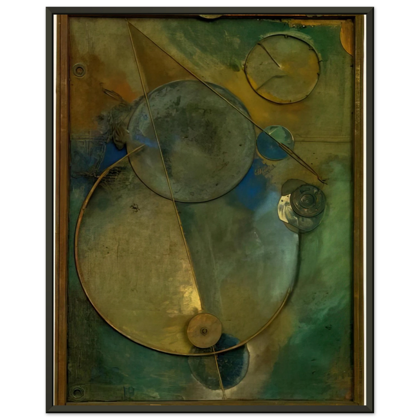 Kurt Schwitters REVOLVING 1919 Framed Art Print - Aluminum Frame - 70x100 cm / 28x40 inches