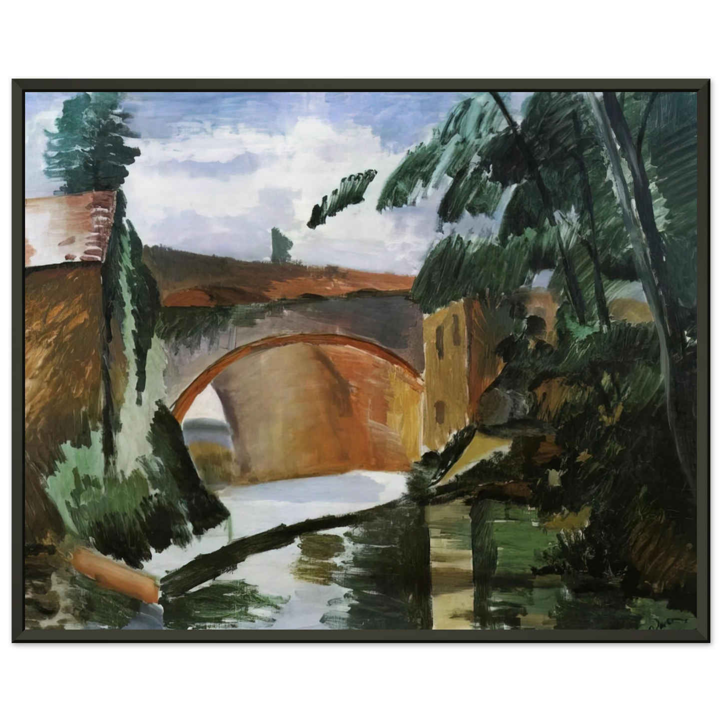 Andre Derain THE RIVER 1912 Framed Art Print - Aluminum Frame - 60x80 cm / 24x32 inches