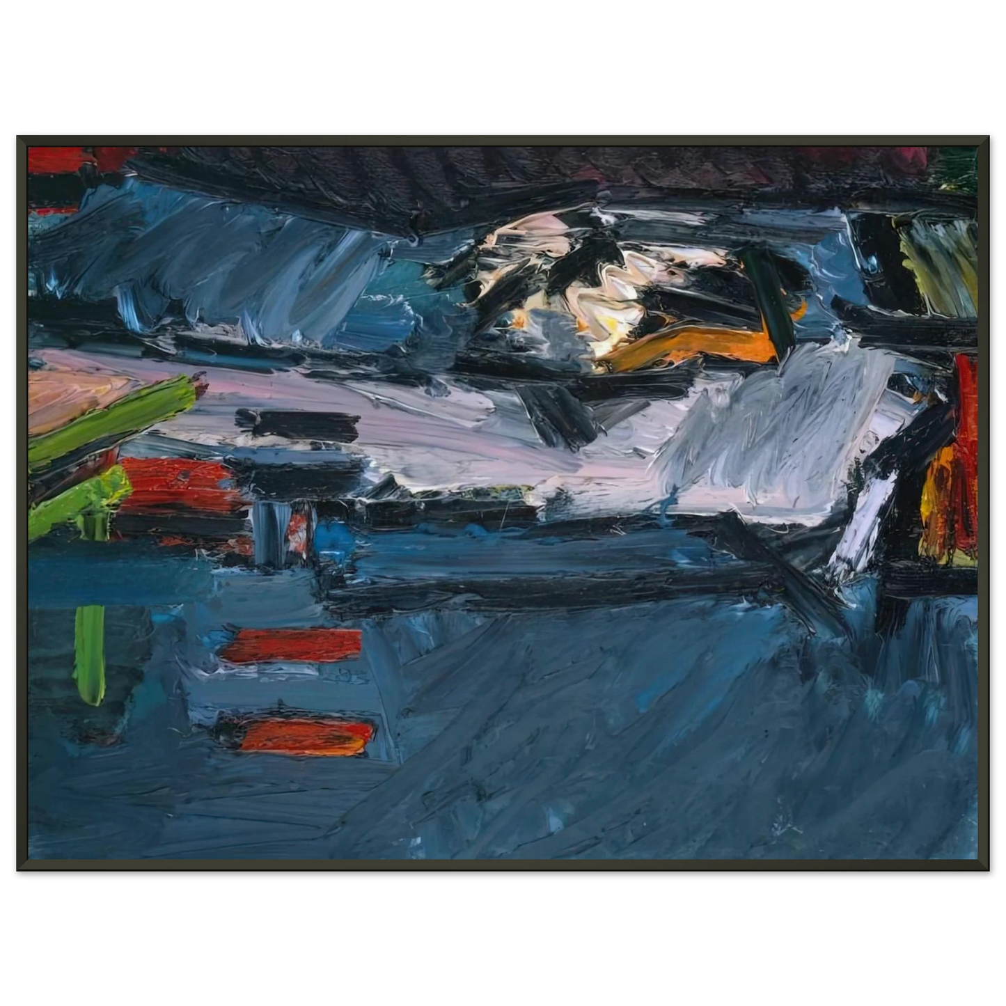 Frank Auerbach FIGURE ON A BED 1970 Framed Art Print - Aluminum Frame - 40x50 cm / 16x20 inches