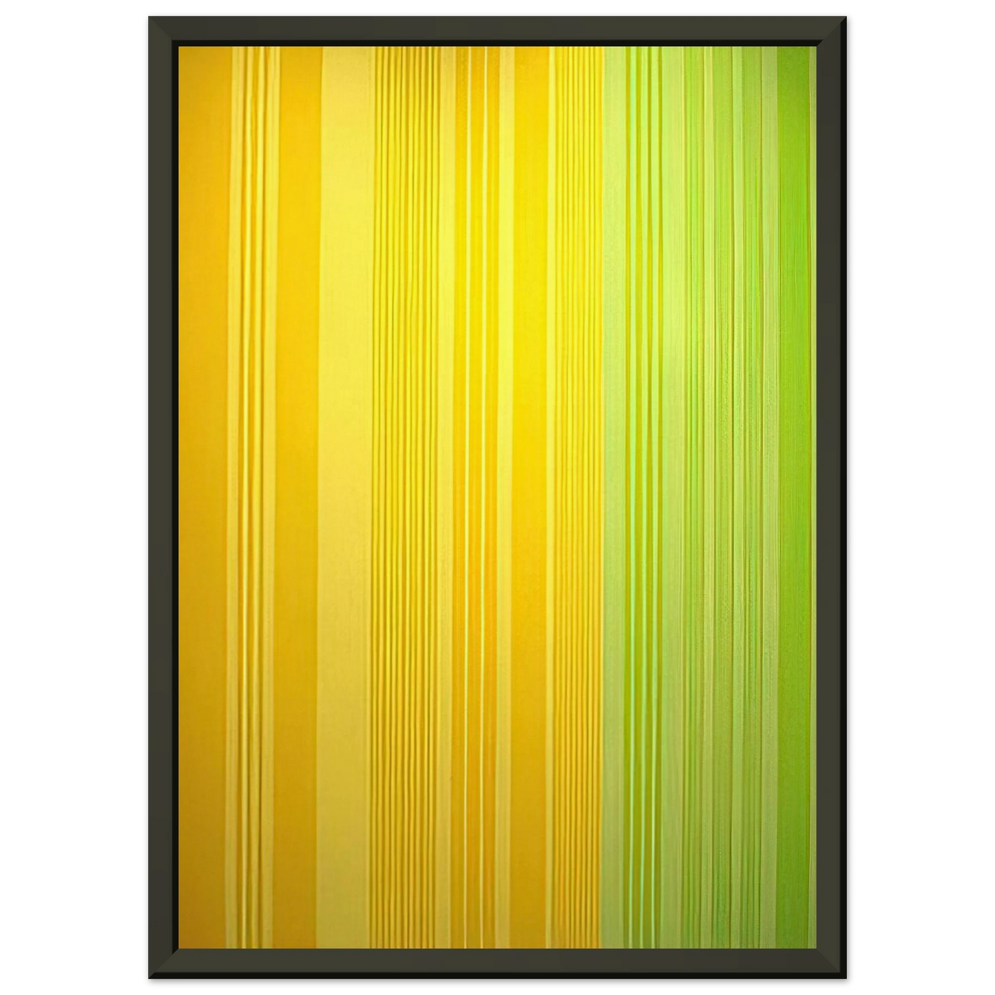 Gene Davis LimeLemon 1970 Framed Art Print - Aluminum Frame - 60x80 cm / 24x32 inches