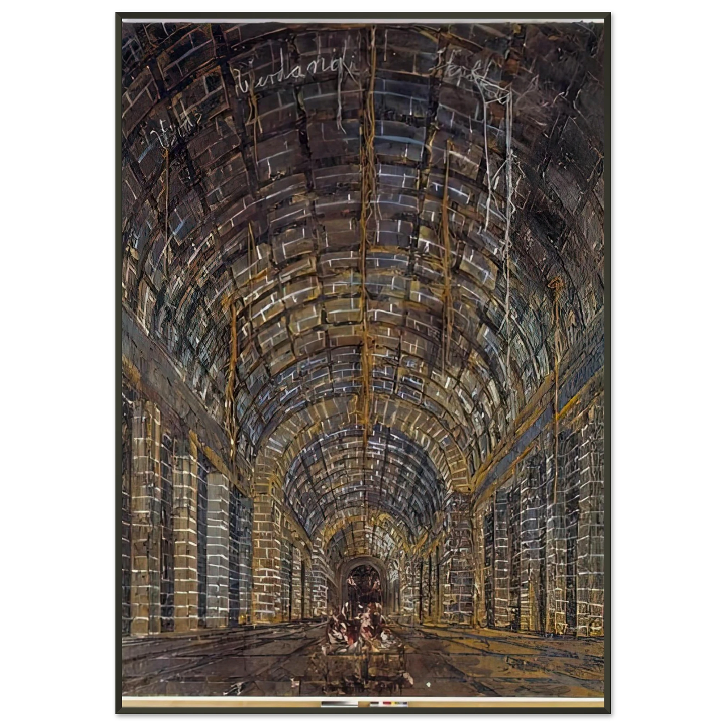 Anselm Kiefer URD VERDANDI SKULD THE NORNS 1983 Framed Art Print - Aluminum Frame - 21x29.7 cm / 8x12"