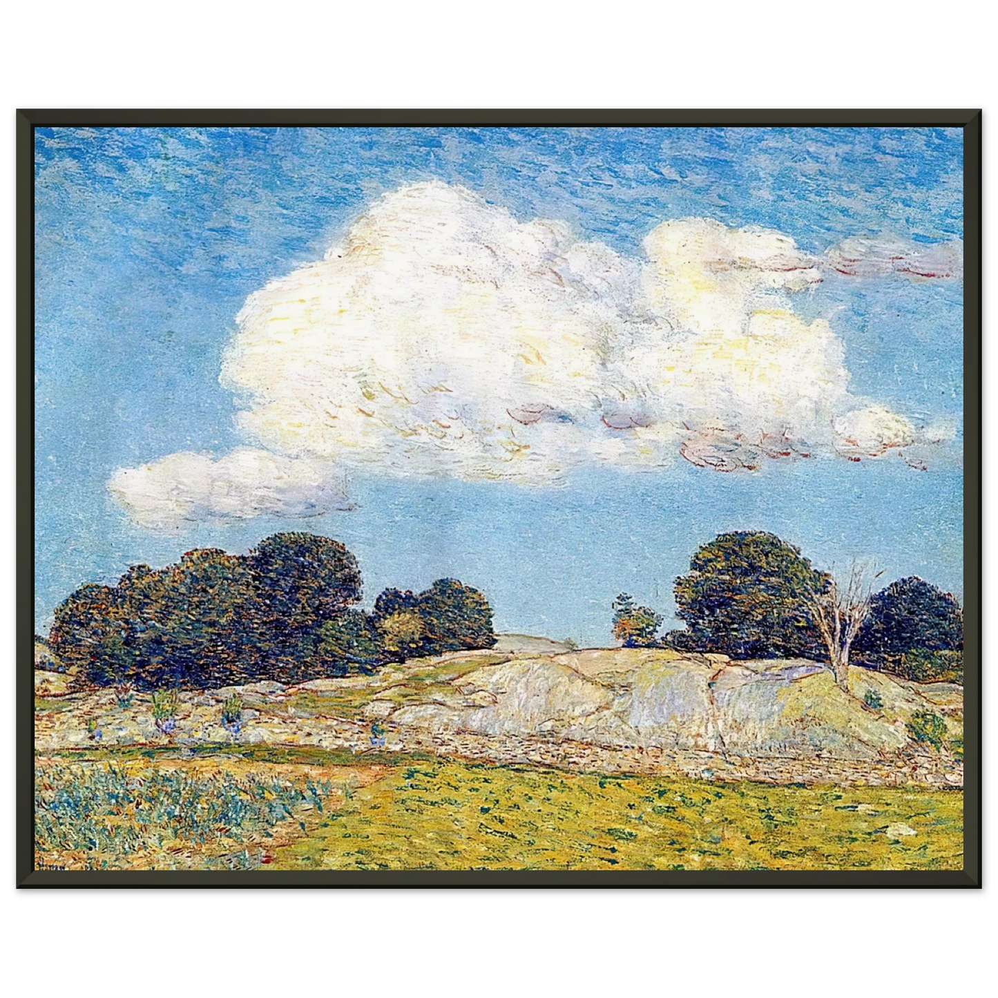 Childe Hassam Dragon Cloud Old Lyme Framed Art Print - Aluminum Frame - 40x50 cm / 16x20 inches
