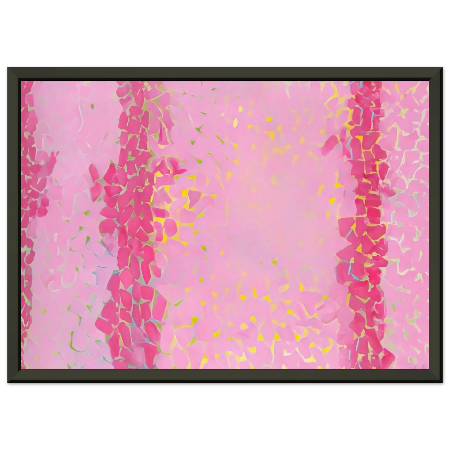 Alma Woodsey Thomas WIND AND CREPE MYRTLE CONCERTO 1973 Framed Art Print - Aluminum Frame - 60x80 cm / 24x32 inches