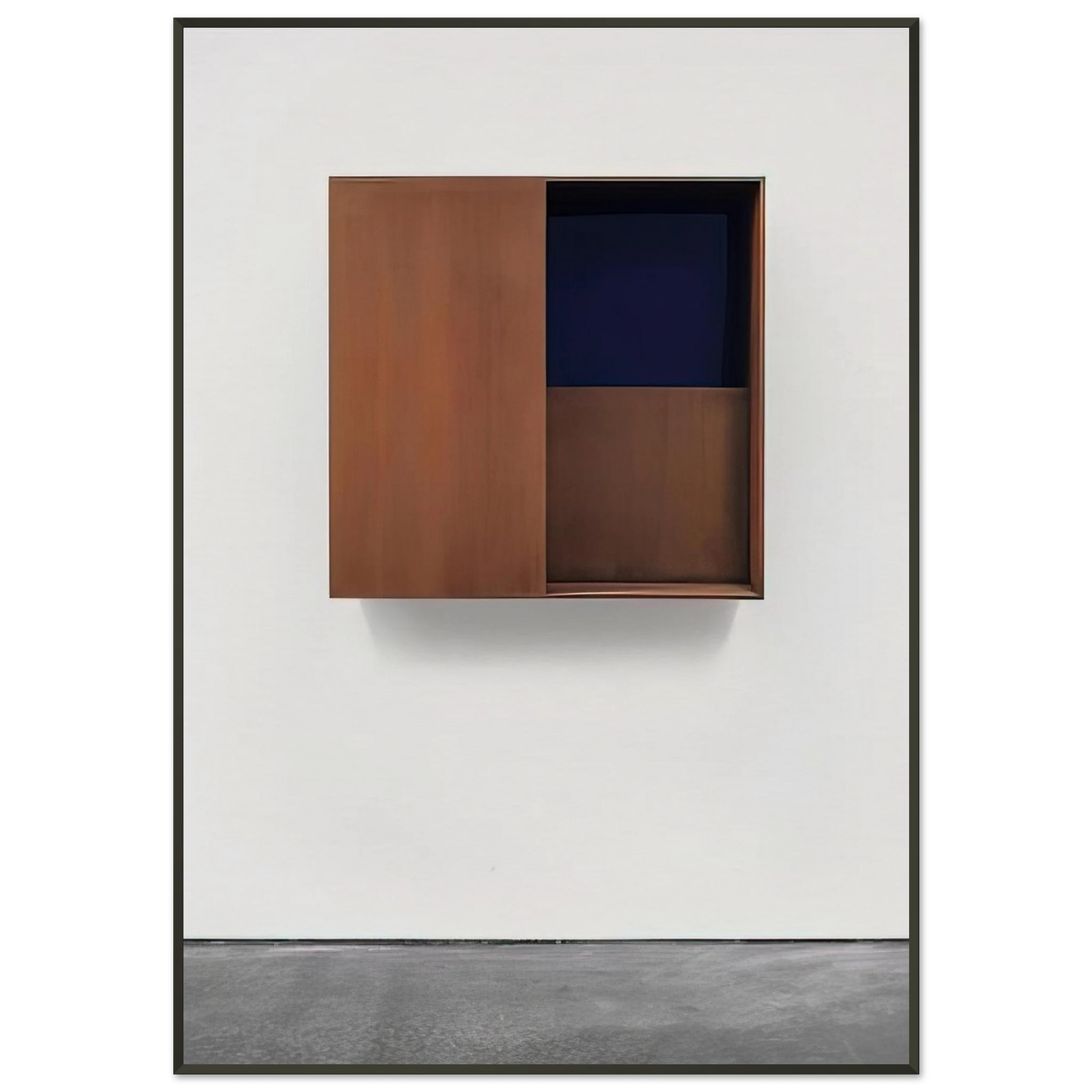 Donald Judd Untitled JUDDO0516 1987 Framed Art Print - Aluminum Frame - 21x29.7 cm / 8x12"