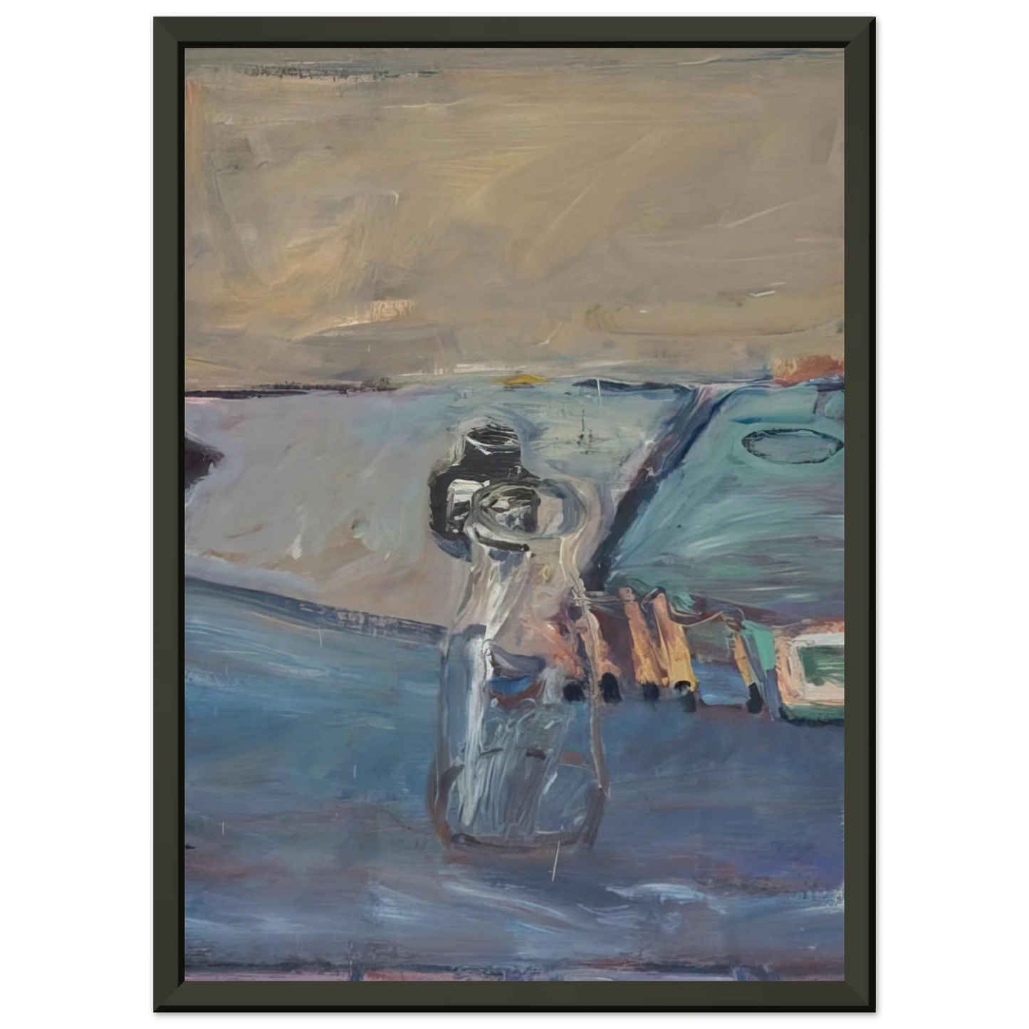 Richard Diebenkorn Bottles Framed Art Print - Aluminum Frame - 60x80 cm / 24x32 inches