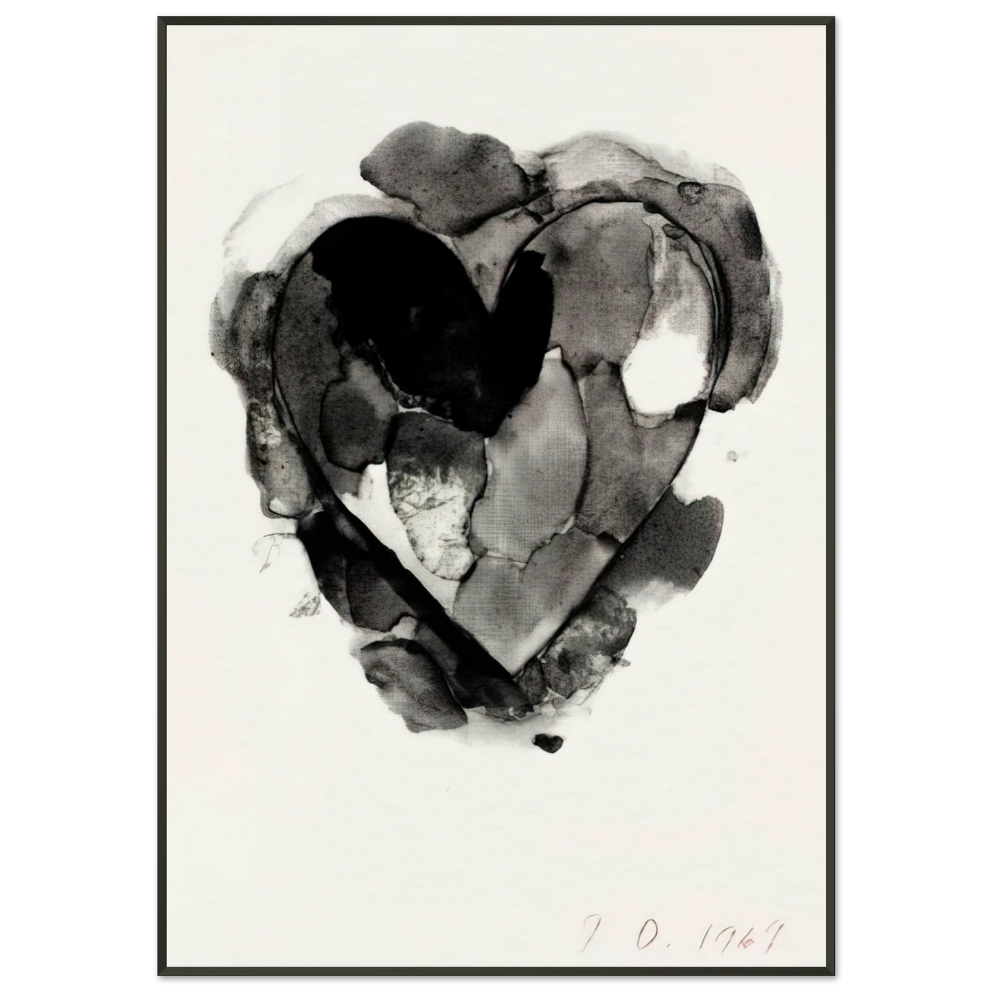 Jim Dine WELCOME HOME RARE BIRDS 1969 Framed Art Print - Aluminum Frame - 21x29.7 cm / 8x12"