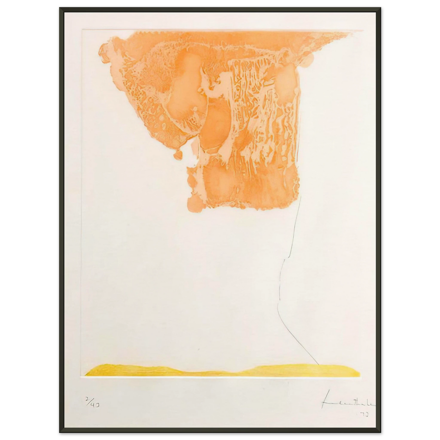 Helen Frankenthaler Pranzo Italiano 1973 Framed Art Print - Aluminum Frame - 60x80 cm / 24x32 inches