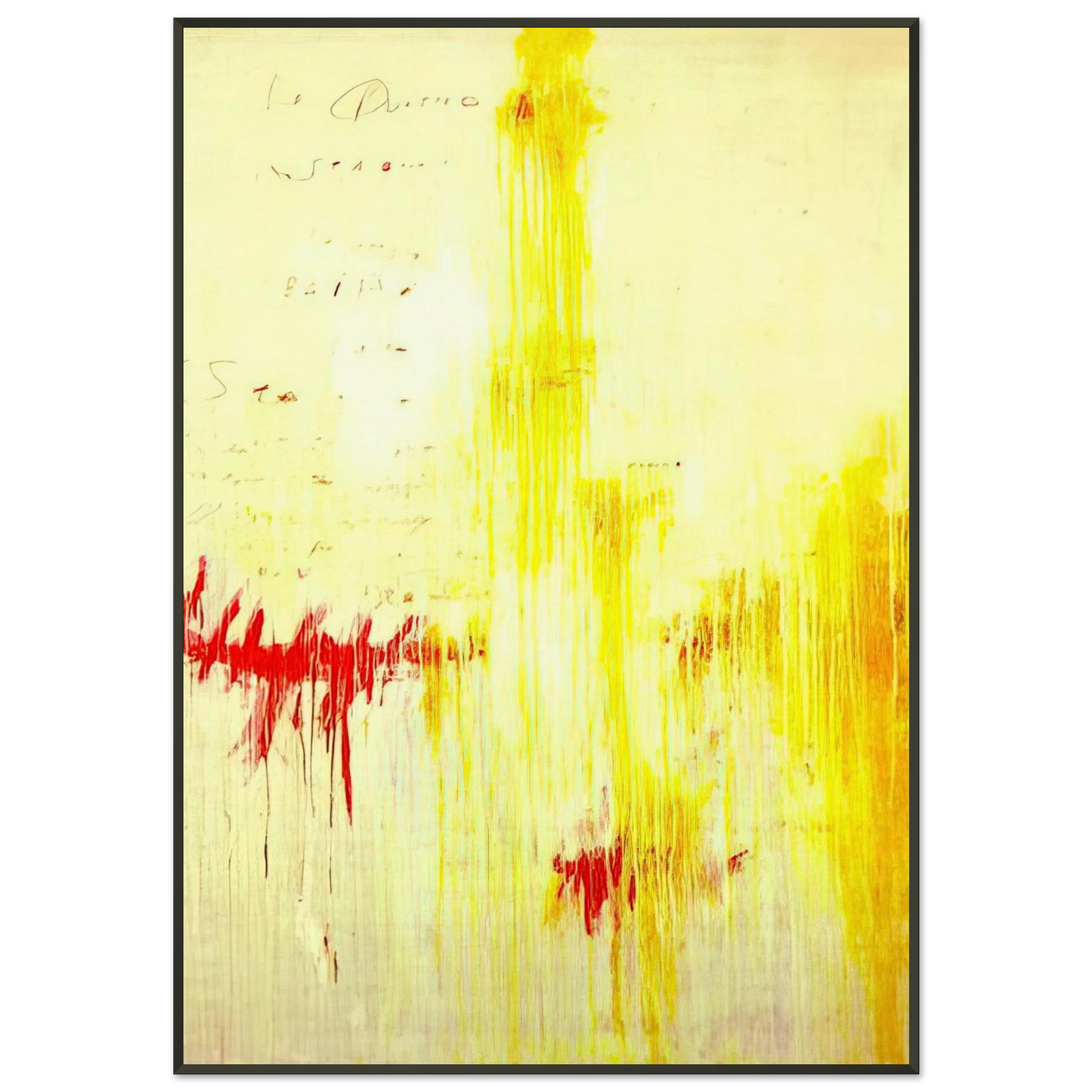 Cy Twombly Quattro stagioni I Estate Framed Art Print - Aluminum Frame - 21x29.7 cm / 8x12"