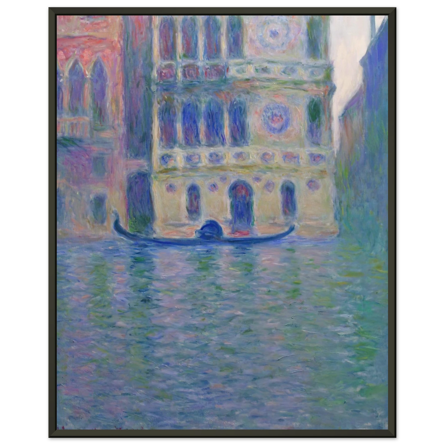 claude monet  Palazzo Dario 4 Framed Art Print  - Aluminum Frame - 60x80 cm / 24x32 inches