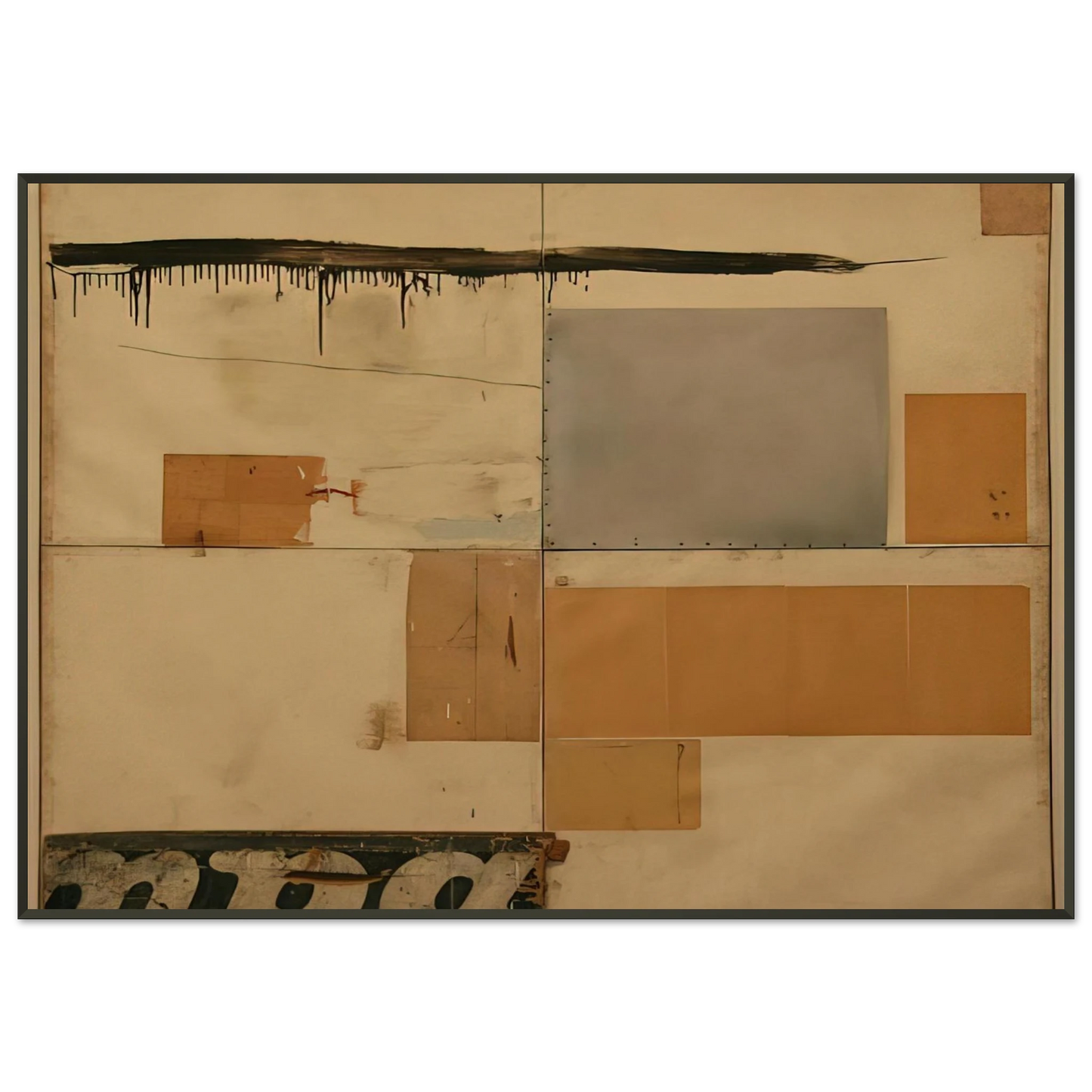 Robert Rauschenberg K 24976 S Framed Art Print - Aluminum Frame - 21x29.7 cm / 8x12"
