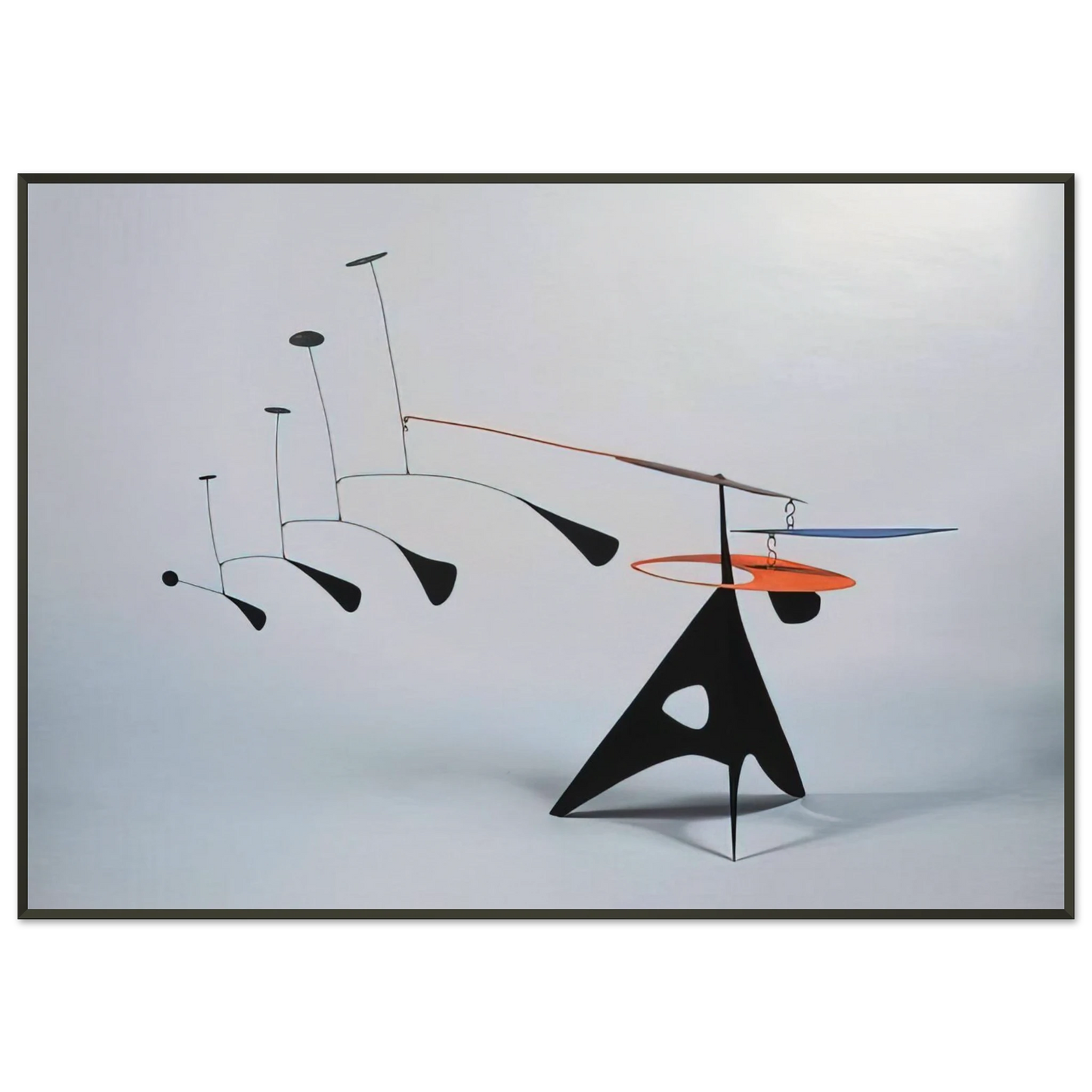 Alexander Calder BLUE FEATHER 1948 Framed Art Print - Aluminum Frame - 21x29.7 cm / 8x12"