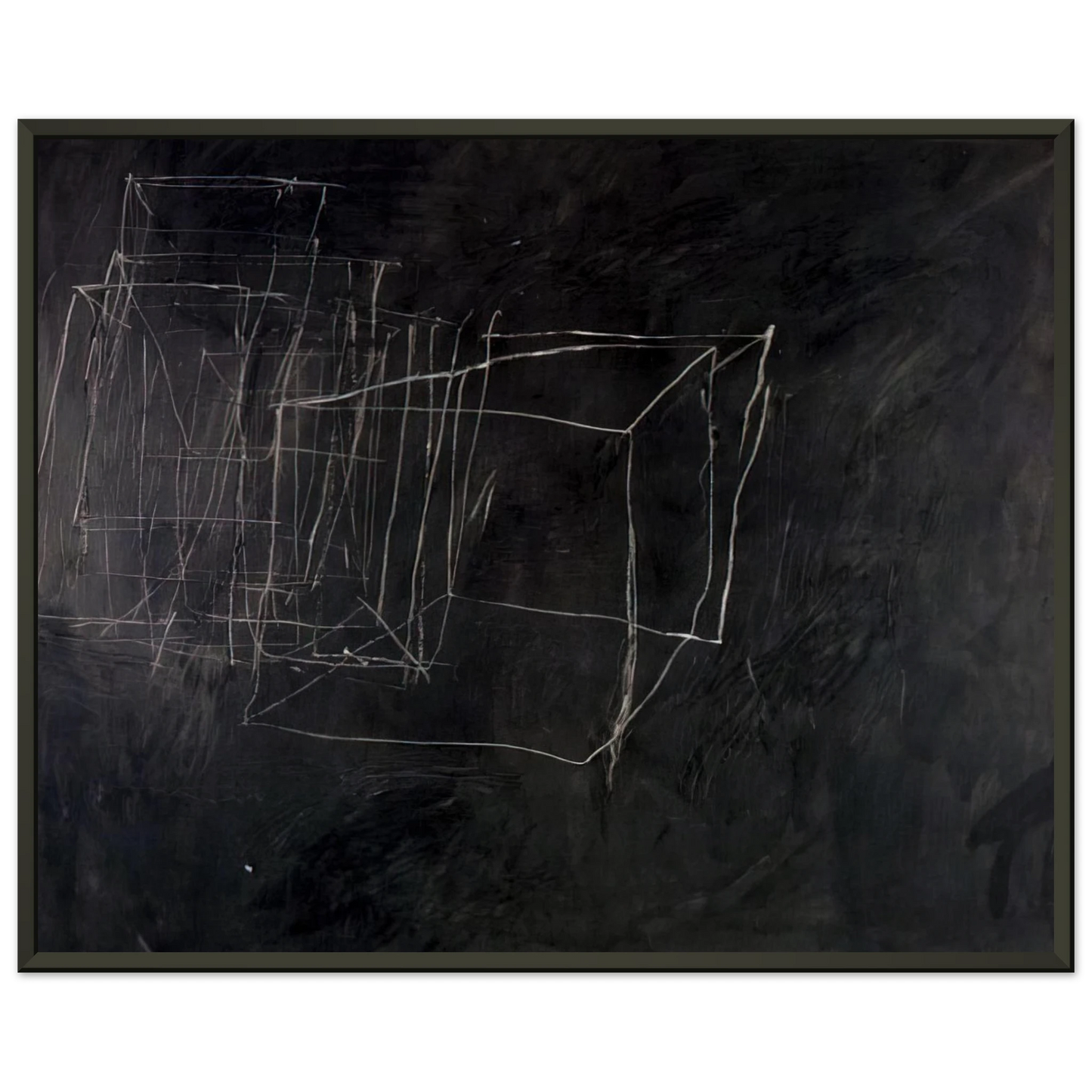 Cy Twombly Night Watch Framed Art Print - Aluminum Frame - 70x100 cm / 28x40 inches