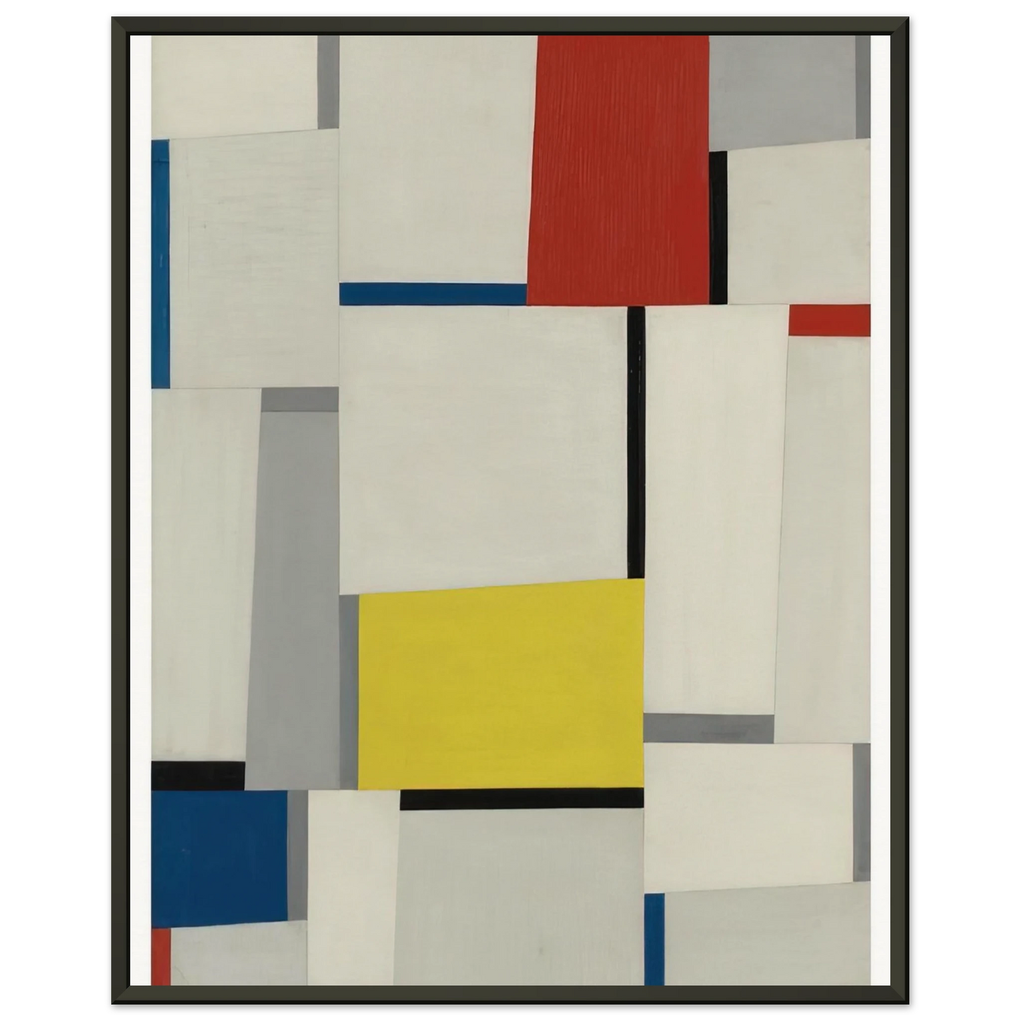Fritz Glarner Relational Painting 65 1953 Framed Art Print - Aluminum Frame - 60x80 cm / 24x32 inches