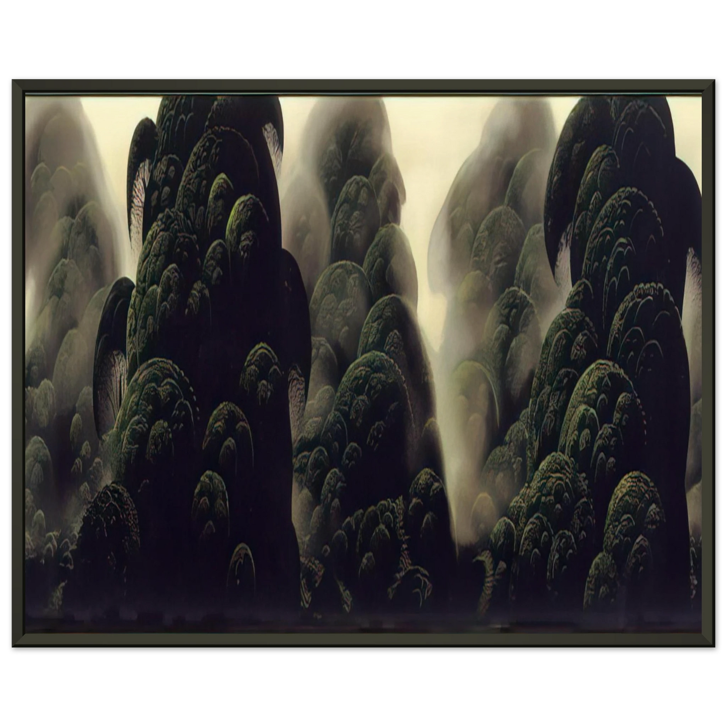 Eyvind Earle Spirit Grove Framed Art Print - Aluminum Frame - 70x100 cm / 28x40 inches
