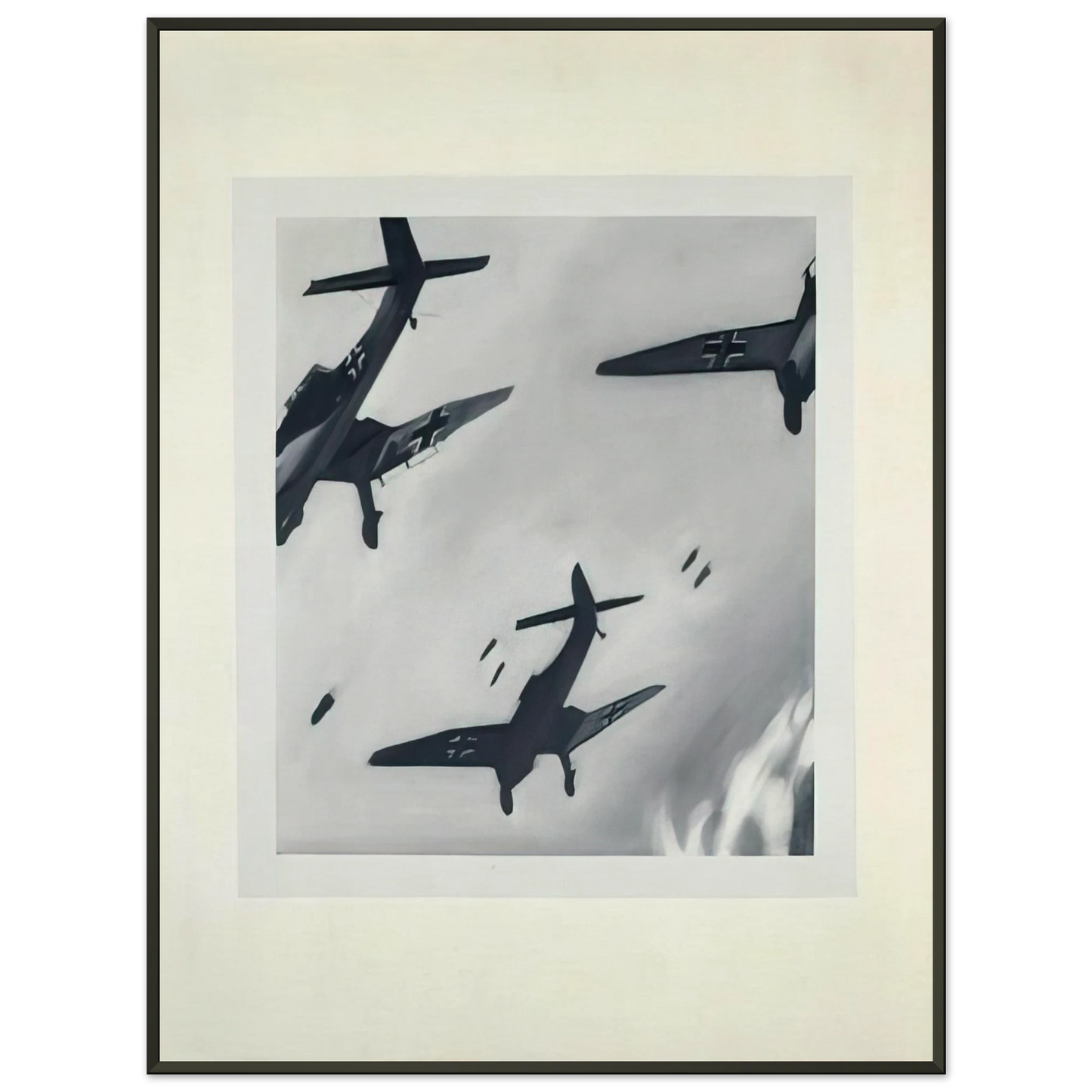 Gerhard Richter STUKAS 1964 Framed Art Print - Aluminum Frame - 40x50 cm / 16x20 inches