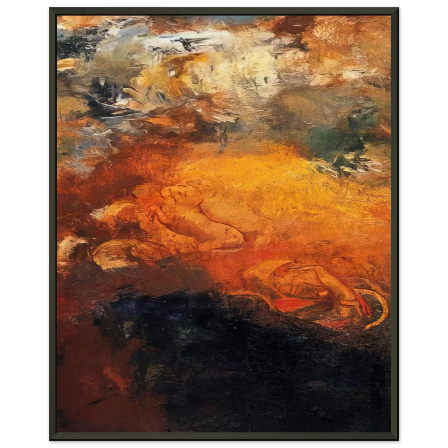 Odilon Redon APOLLO S CHARIOT Framed Art Print - Aluminum Frame - 40x50 cm / 16x20 inches
