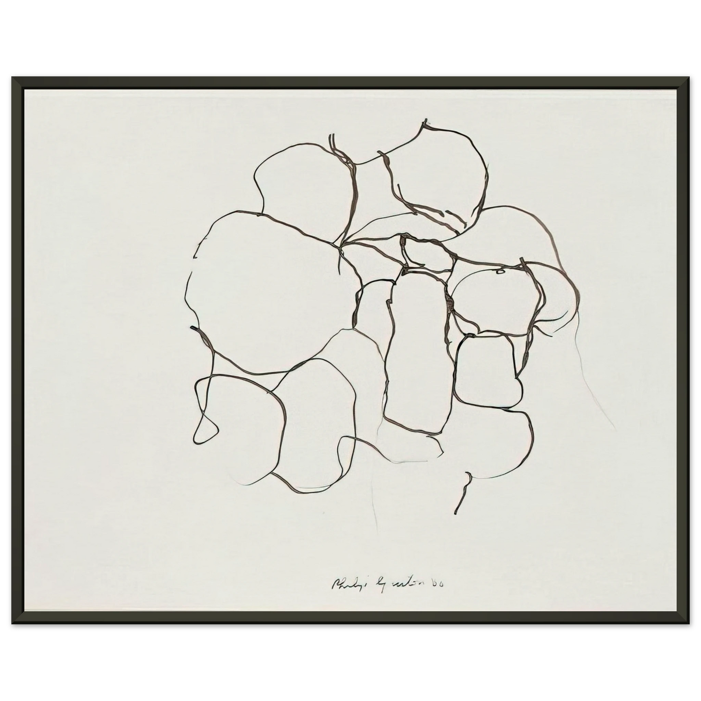 Philip Guston UNTITLED 5 Framed Art Print - Aluminum Frame - 40x50 cm / 16x20 inches
