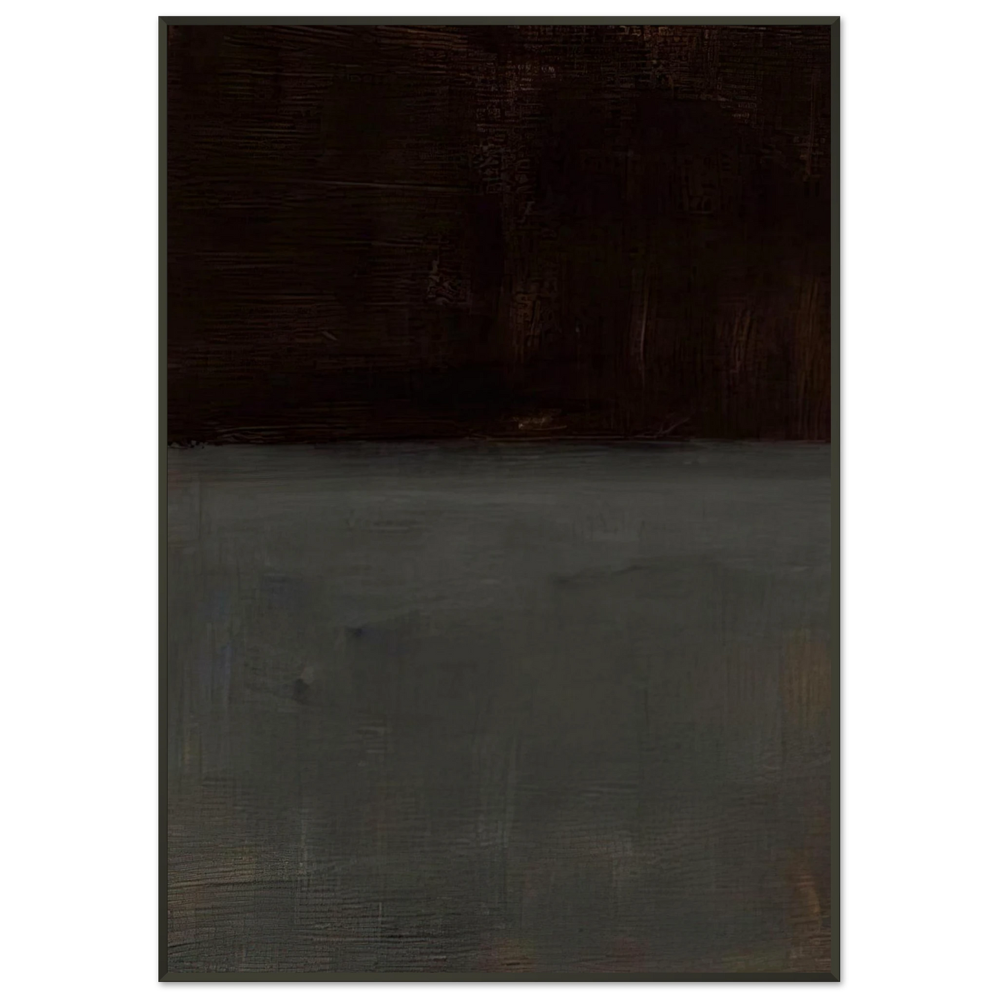 Mark Rothko Untitled brown and gray 1969 Framed Art Print - Aluminum Frame - 21x29.7 cm / 8x12"