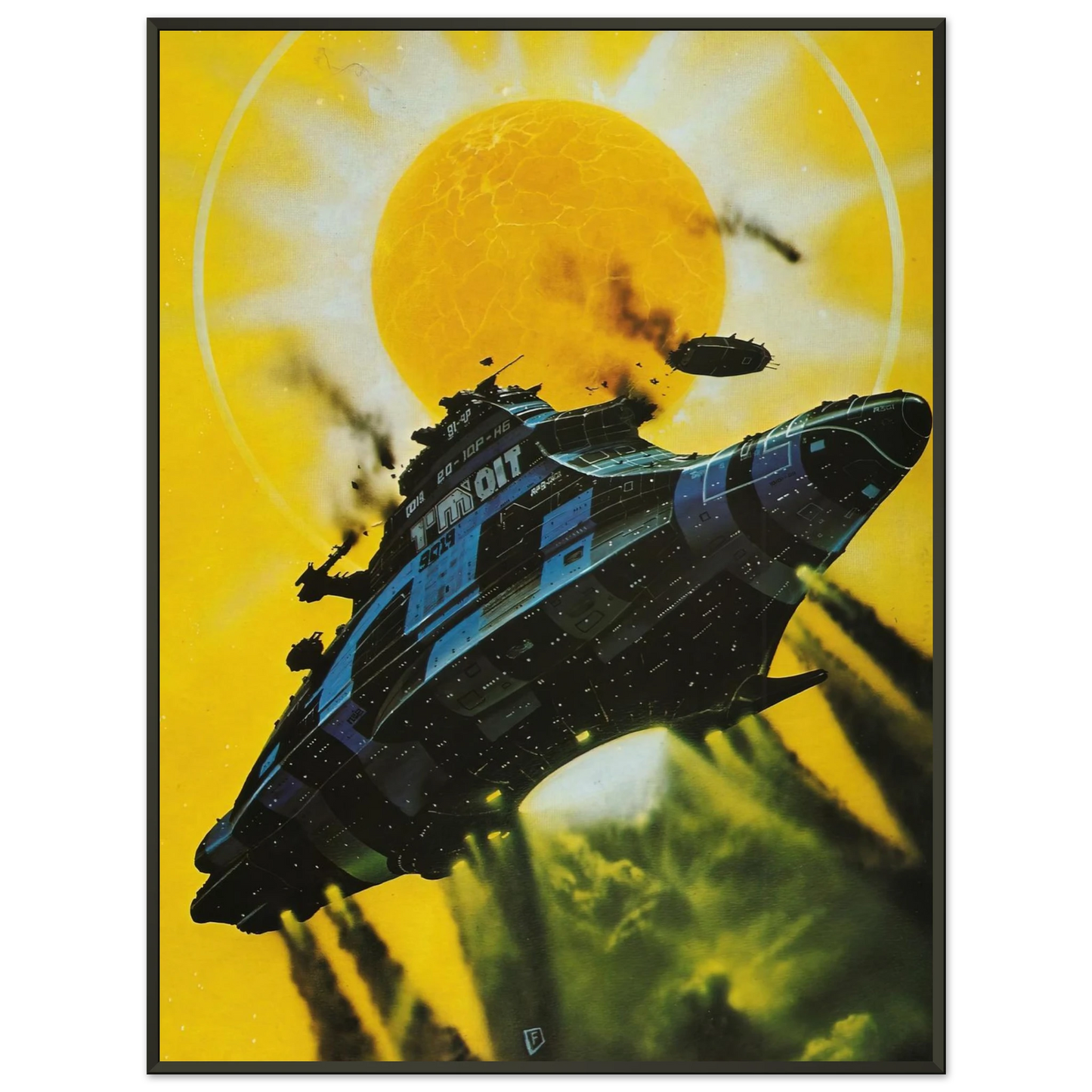 Chris Foss Chris Foss Framed Art Print - Aluminum Frame - 40x50 cm / 16x20 inches