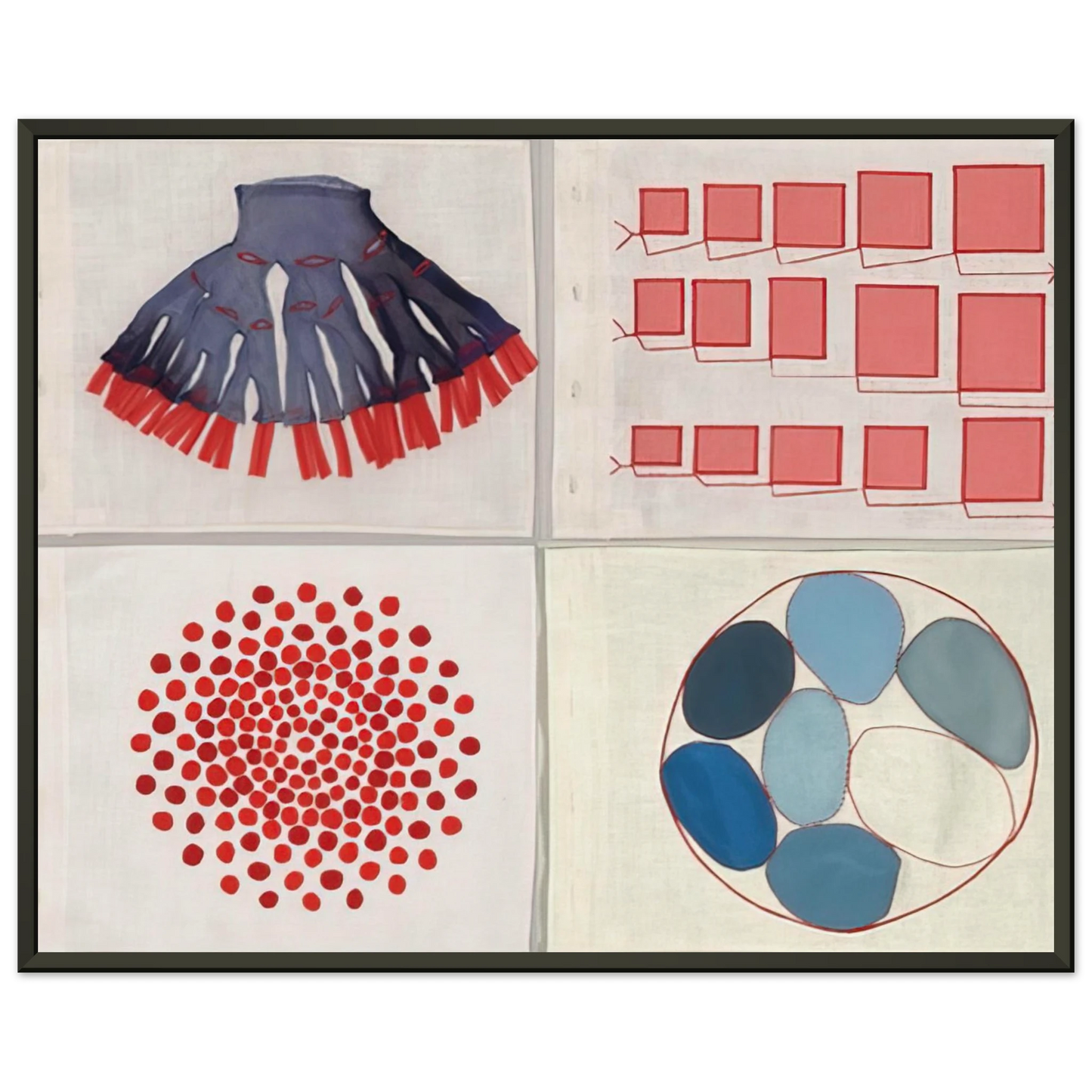 Louise Bourgeois UNTITLED 9 Framed Art Print - Aluminum Frame - 60x80 cm / 24x32 inches