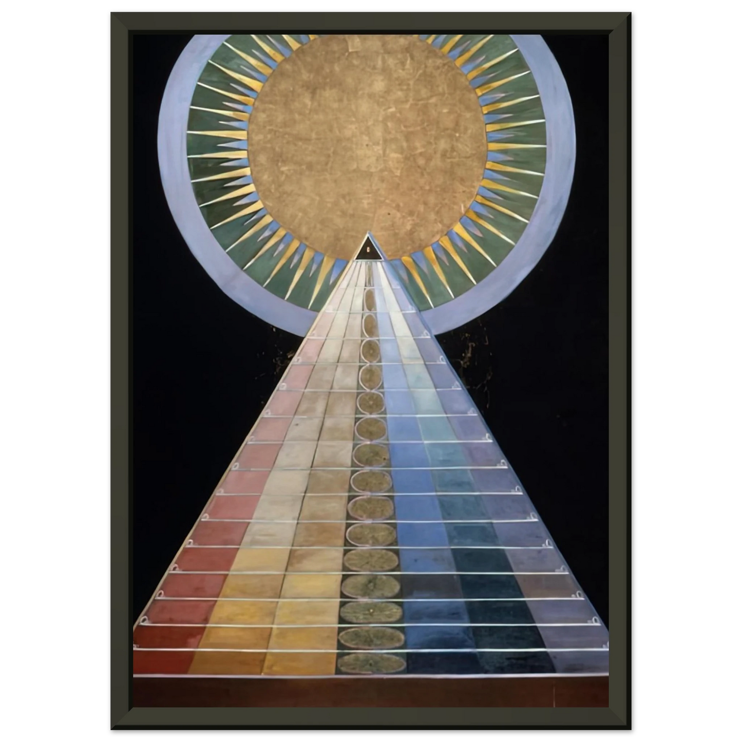 Hilma af Klint ALTAR PAINTING 1915 Framed Art Print - Aluminum Frame - 60x80 cm / 24x32 inches
