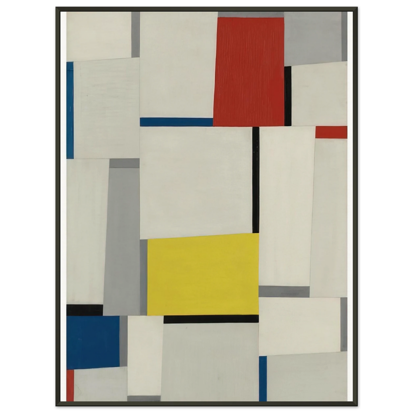 Fritz Glarner Relational Painting 65 1953 Framed Art Print - Aluminum Frame - 40x50 cm / 16x20 inches