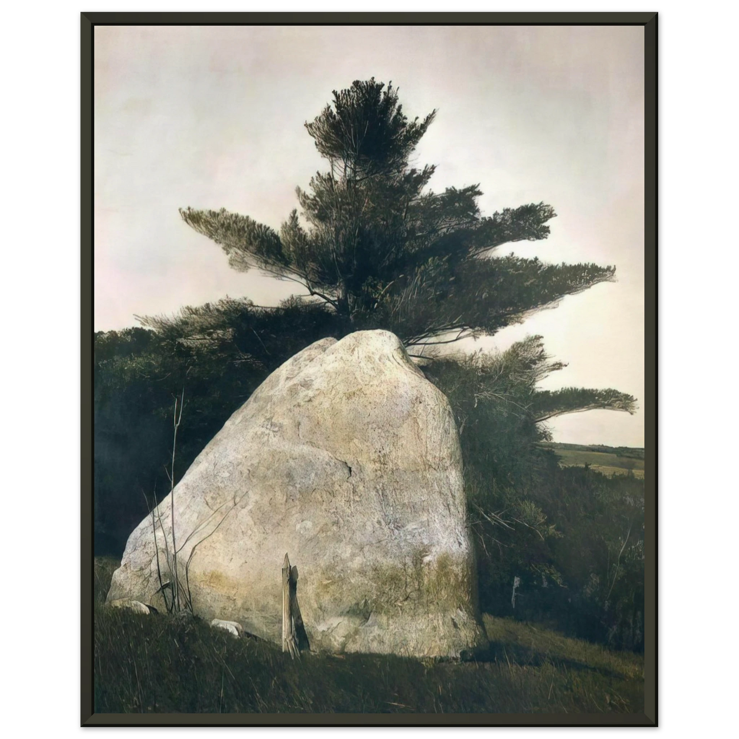 Andrew Wyeth PENNSYLVANIA LANDSCAPE Framed Art Print - Aluminum Frame - 40x50 cm / 16x20 inches