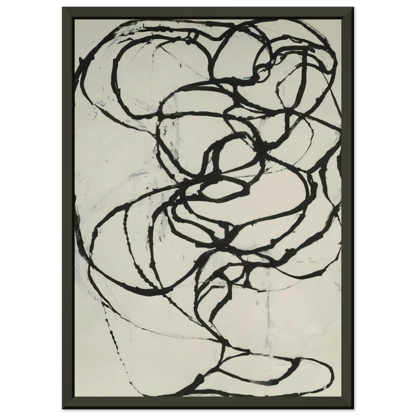 Brice Marden Eagles Mere Set 5 1997 Framed Art Print - Aluminum Frame - 70x100 cm / 28x40 inches