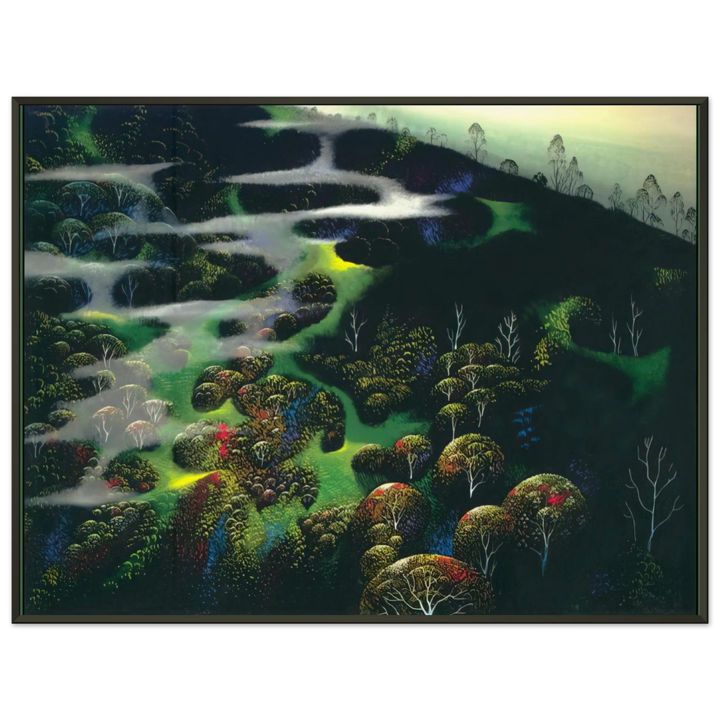 Eyvind Earle Spot of Magic Framed Art Print - Aluminum Frame - 70x100 cm / 28x40 inches