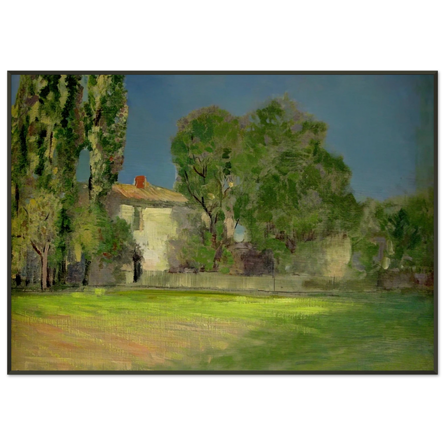 Odilon Redon PEYRLEBADE 1888 Framed Art Print - Aluminum Frame - 21x29.7 cm / 8x12"