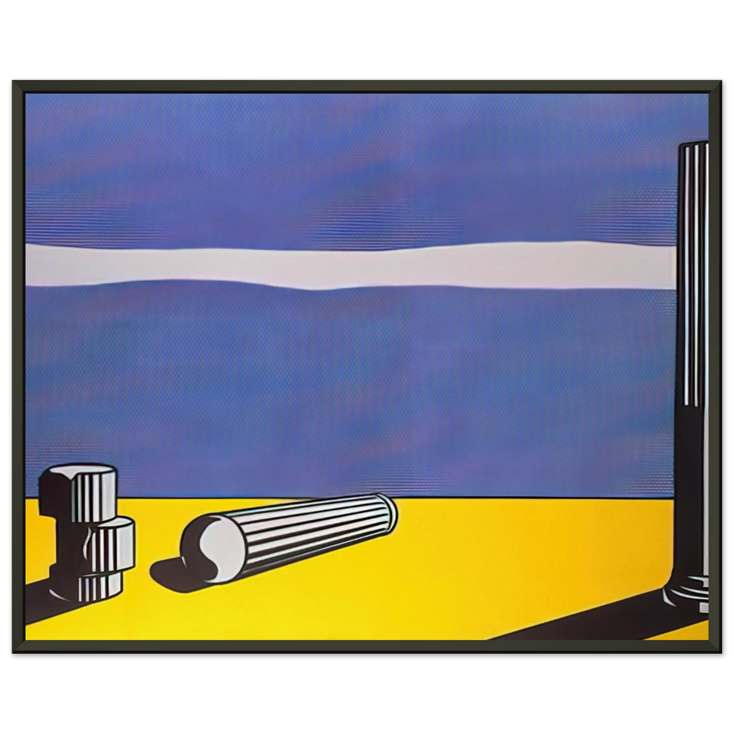Roy Lichtenstein RUINS 1965 Framed Art Print - Aluminum Frame - 40x50 cm / 16x20 inches