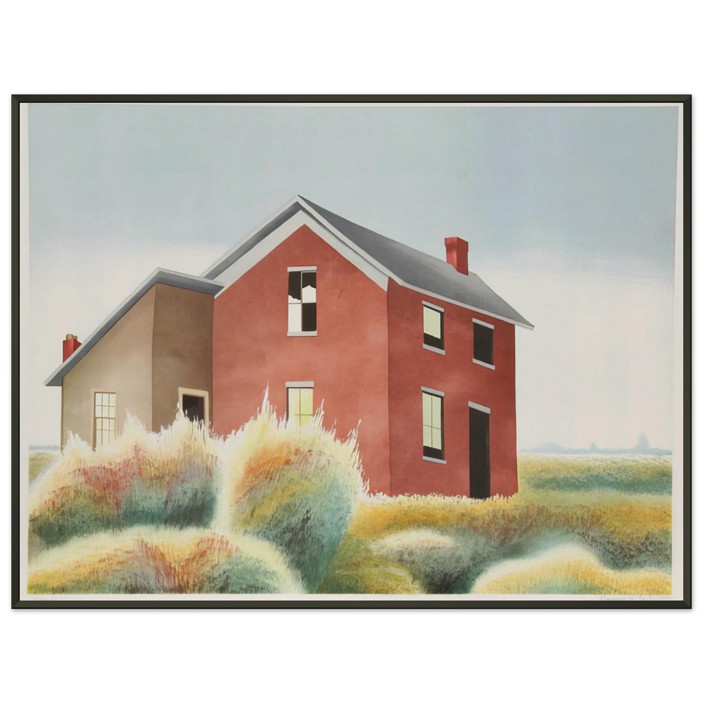 Clarence Holbrook Carter Homestead 1979 Framed Art Print - Aluminum Frame - 40x50 cm / 16x20 inches