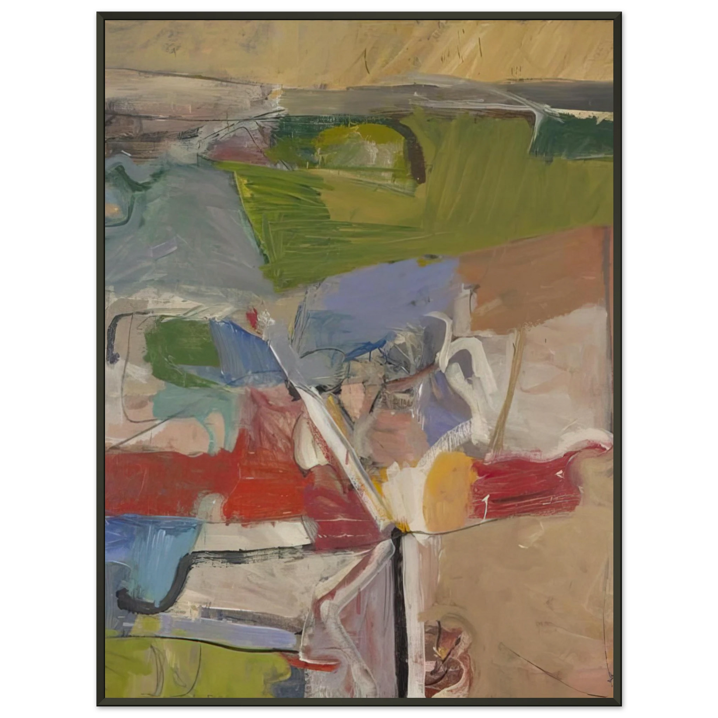 Richard Diebenkorn Berkeley 23 Framed Art Print - Aluminum Frame - 70x100 cm / 28x40 inches