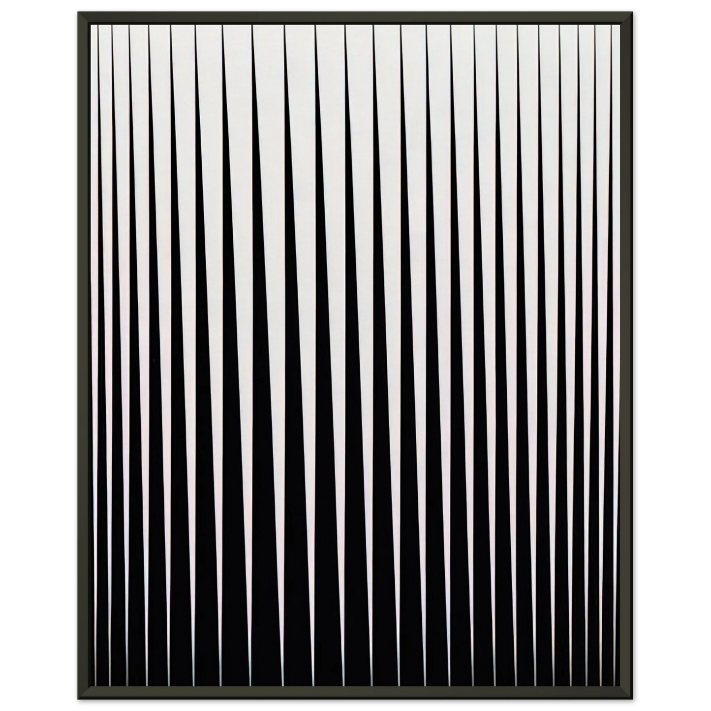 Bridget Riley BREATHE 1966 Framed Art Print - Aluminum Frame - 60x80 cm / 24x32 inches