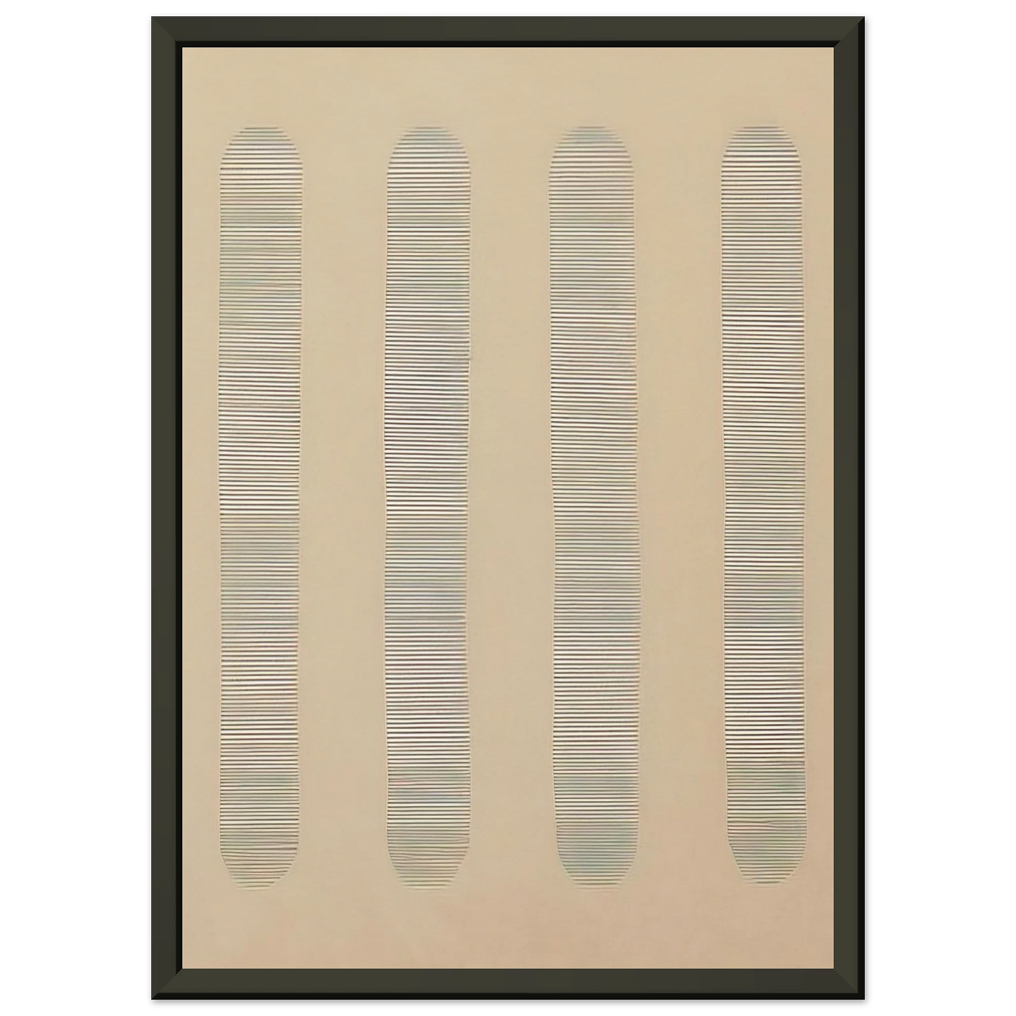 Agnes Martin Columns Framed Art Print - Aluminum Frame - 40x50 cm / 16x20 inches