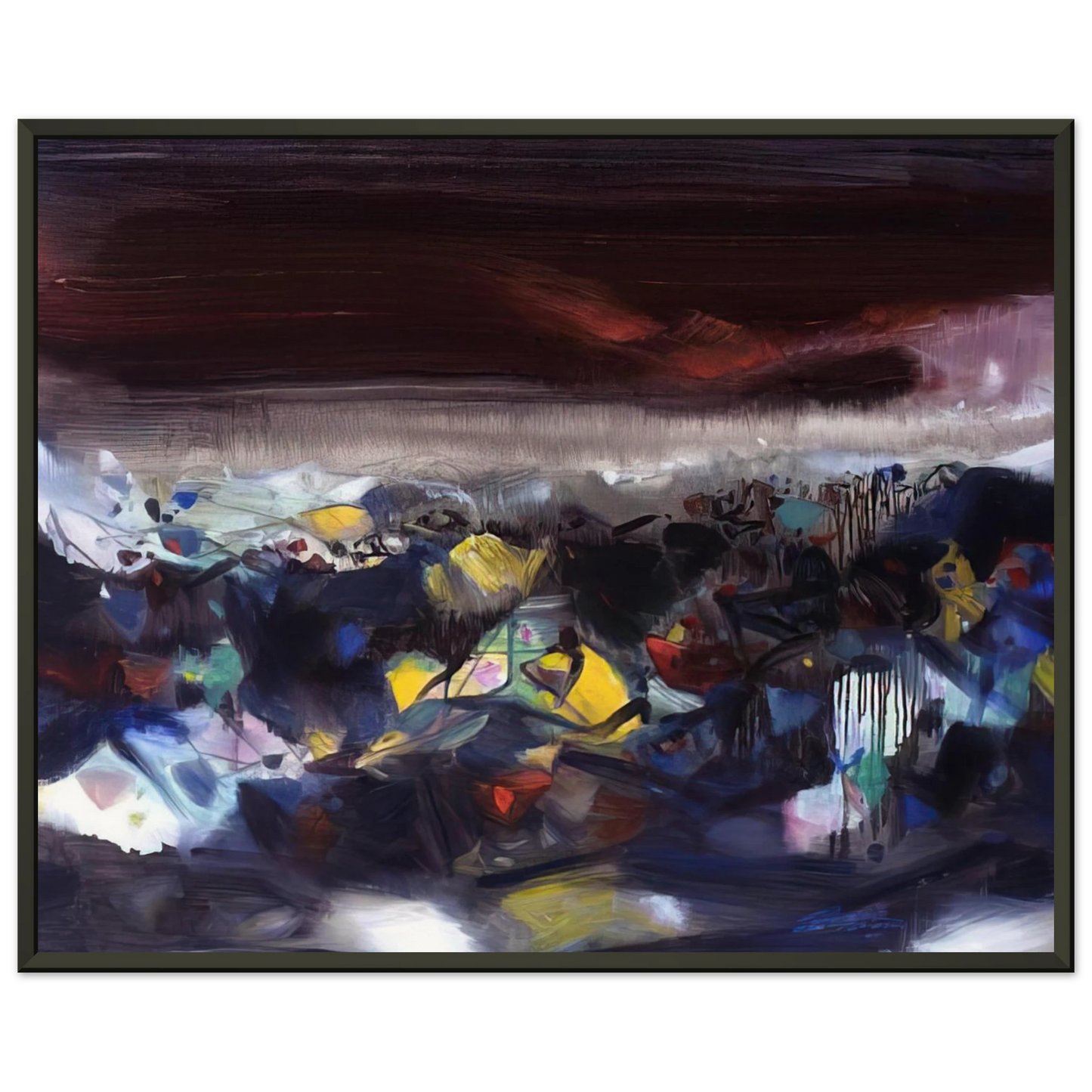 Chu teh Chun PUISSANCE OC ANIQUE 2004 Framed Art Print - Aluminum Frame - 40x50 cm / 16x20 inches