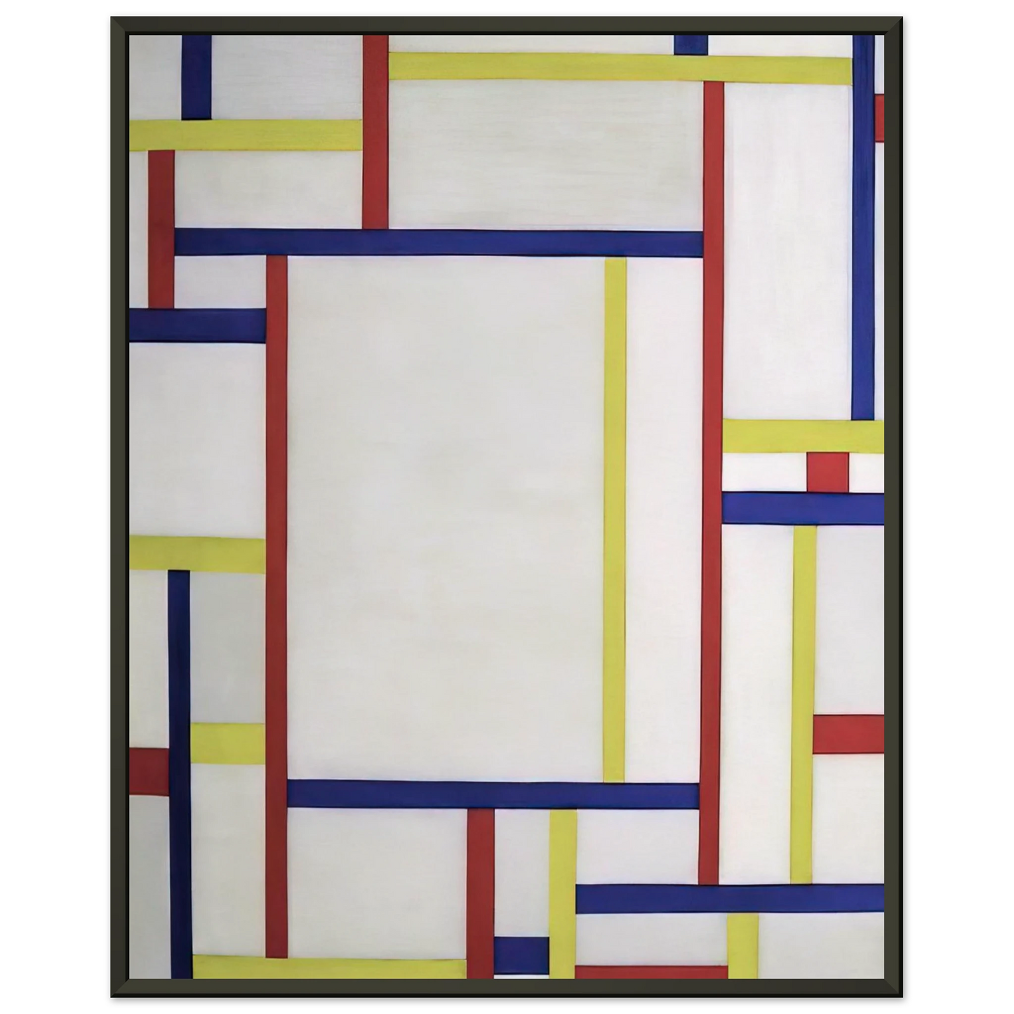 Fritz Glarner Painting white 1945 Framed Art Print - Aluminum Frame - 60x80 cm / 24x32 inches