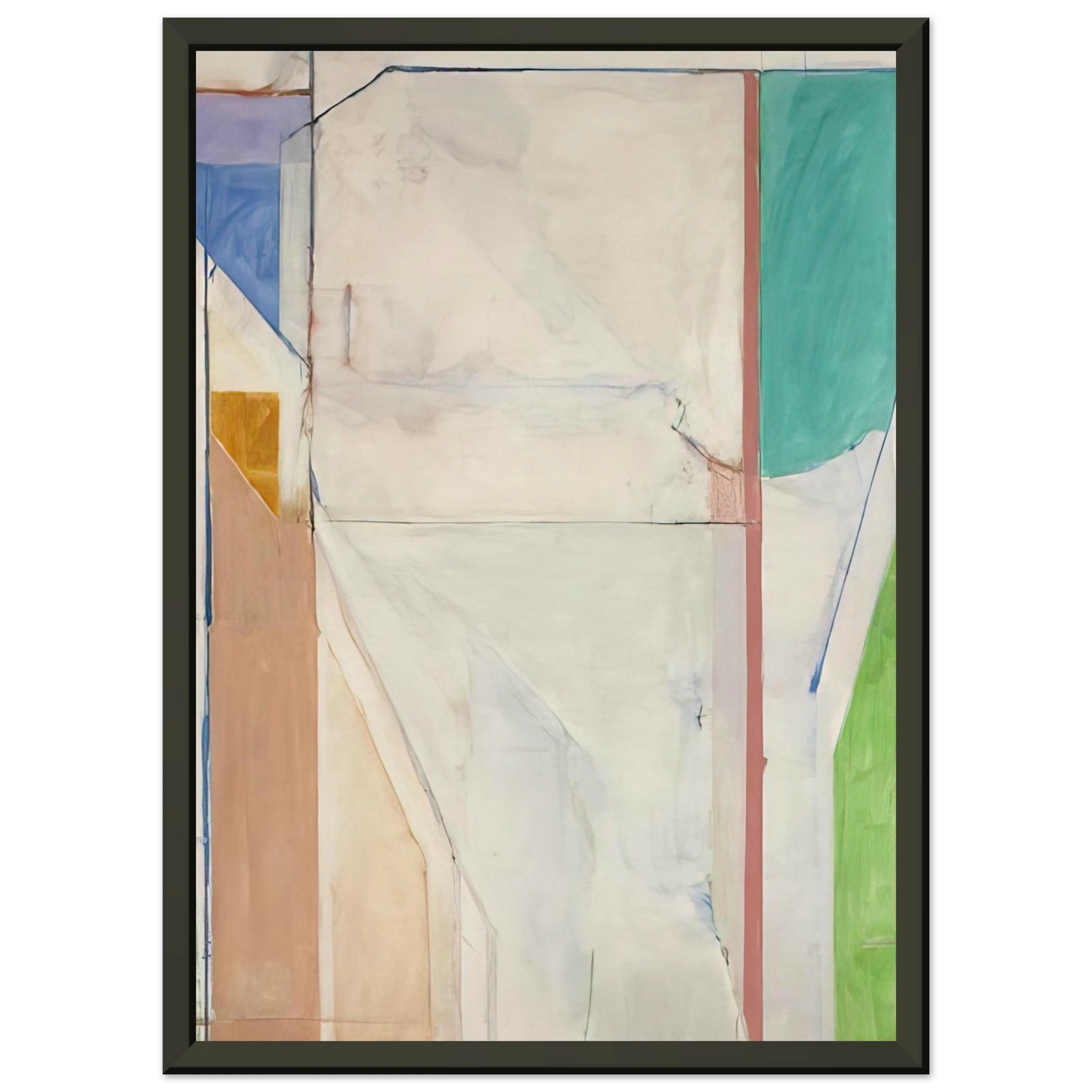 Richard Diebenkorn Ocean Park 43 Framed Art Print - Aluminum Frame - 40x50 cm / 16x20 inches
