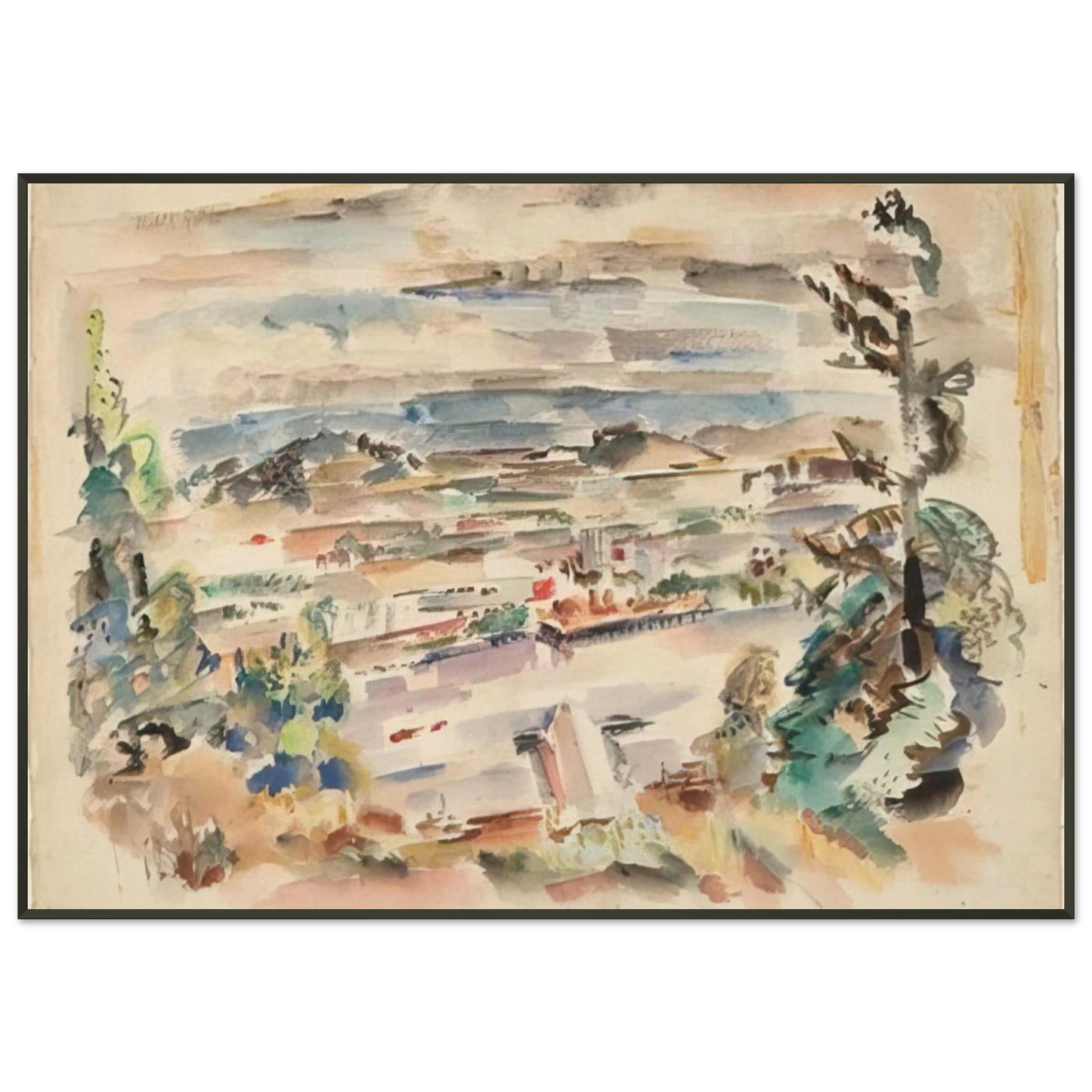 Mark Rothko Untitled 1929 Framed Art Print - Aluminum Frame - 21x29.7 cm / 8x12"